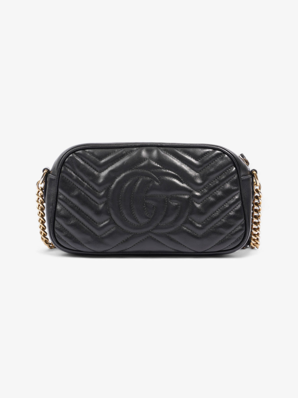 Gucci GG Marmont Black Matelasse Leather Small