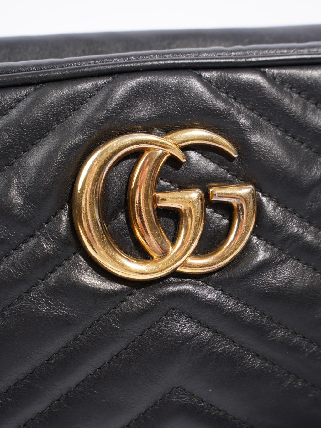 Gucci GG Marmont Black Matelasse Leather Small
