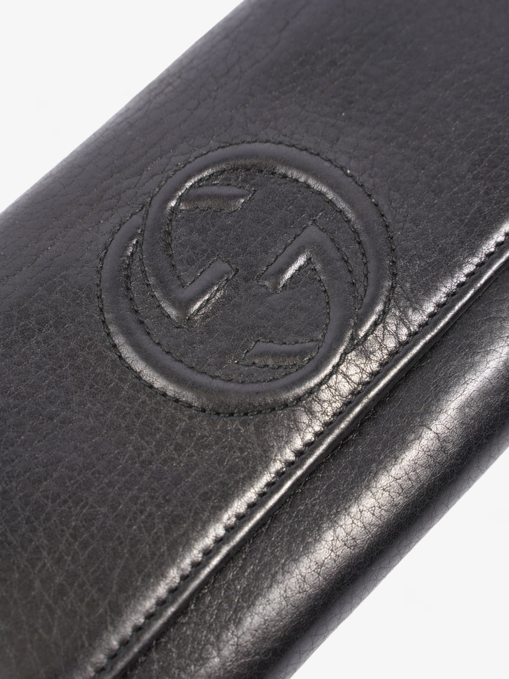 Gucci Gucci Soho Long Wallet Black Leather