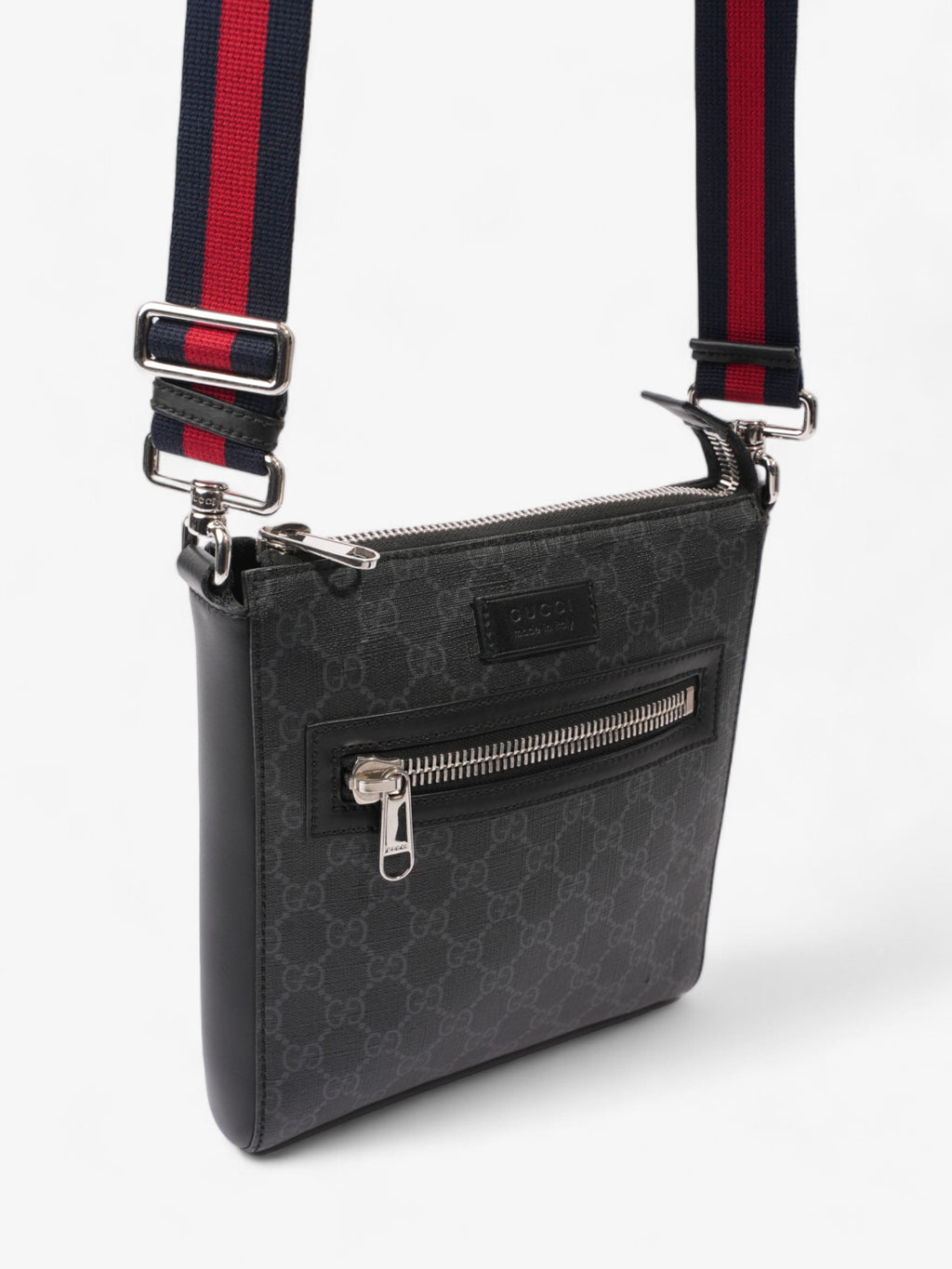 Gucci Messenger Bag Black GG Supreme Coated Canvas