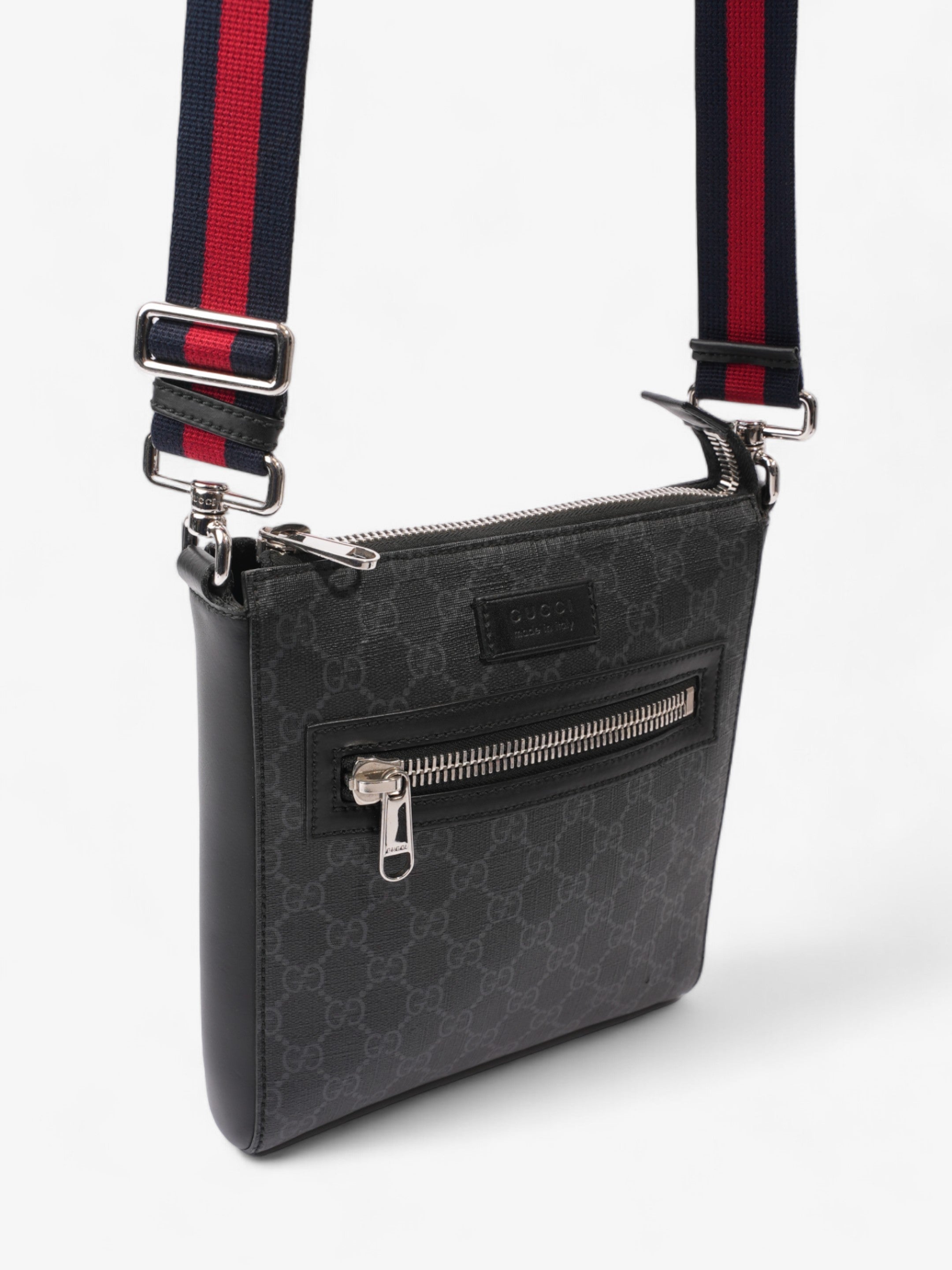 Gucci Messenger Bag Black GG Supreme Coated Canvas