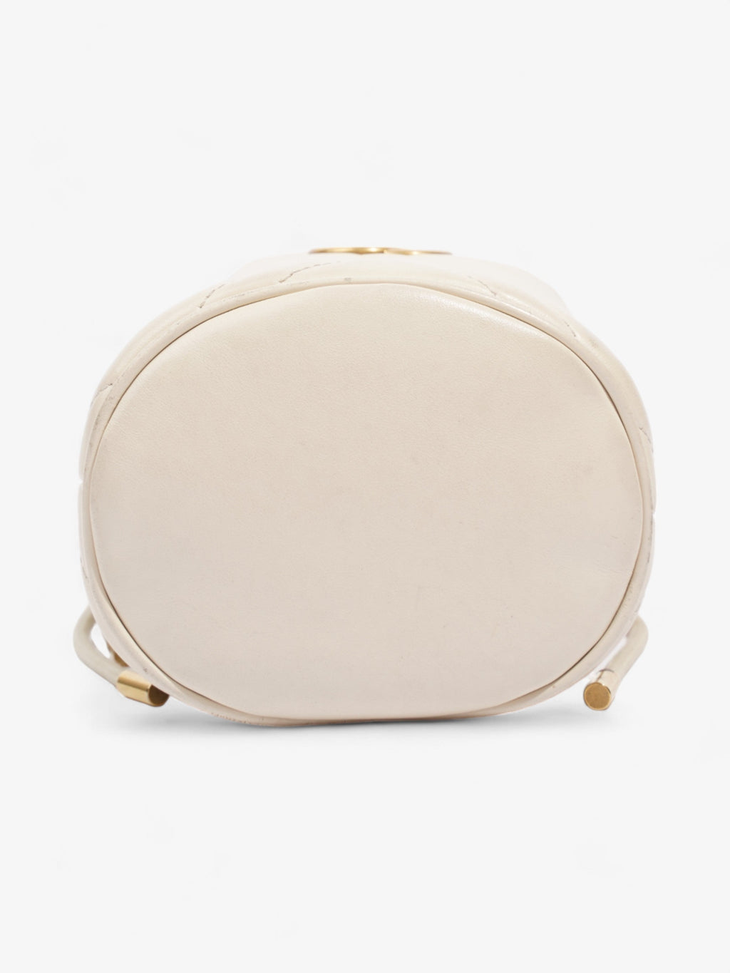 Gucci Marmont Bucket Bag White Leather