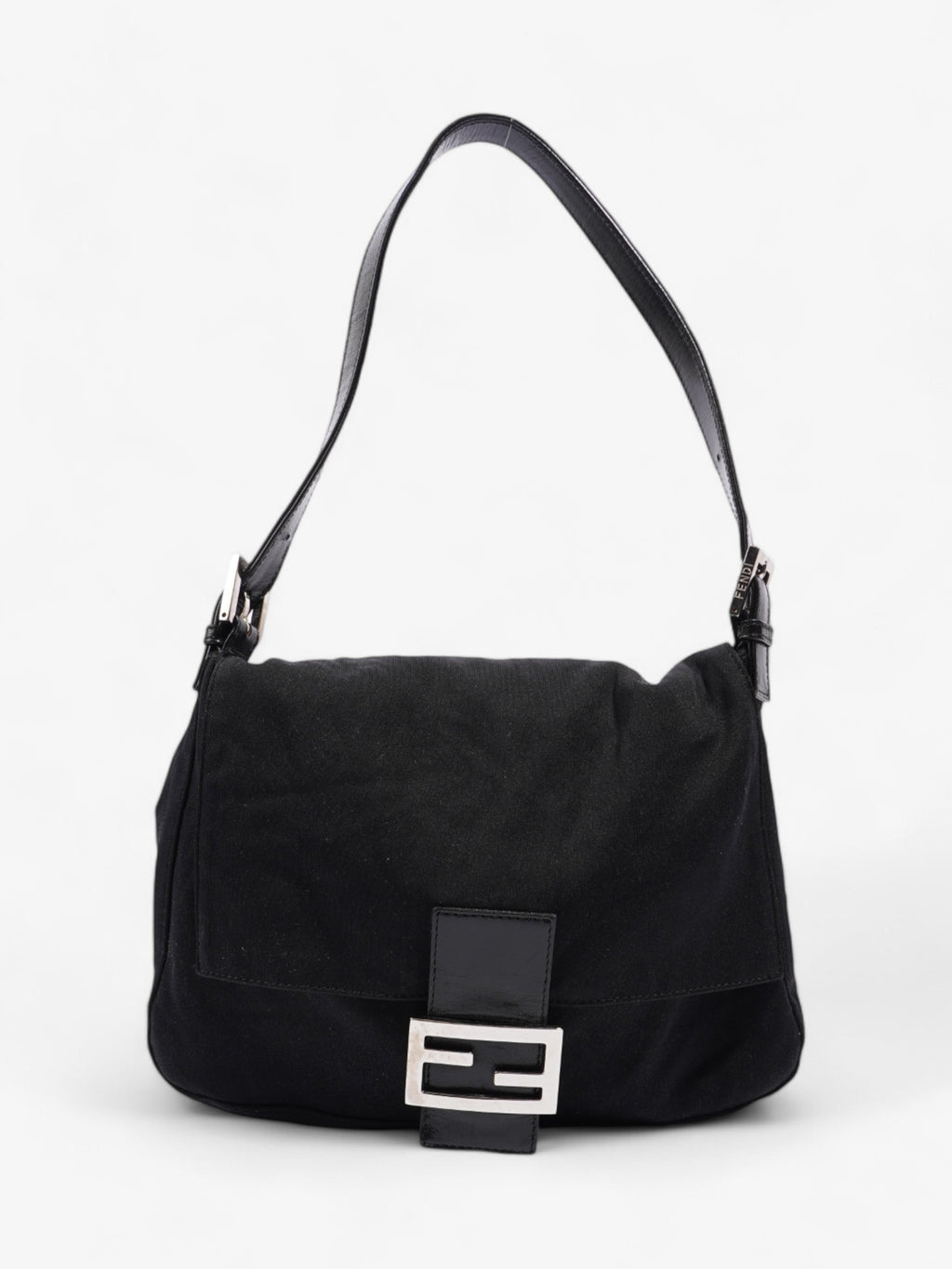 Fendi Mamma Baguette Black Canvas