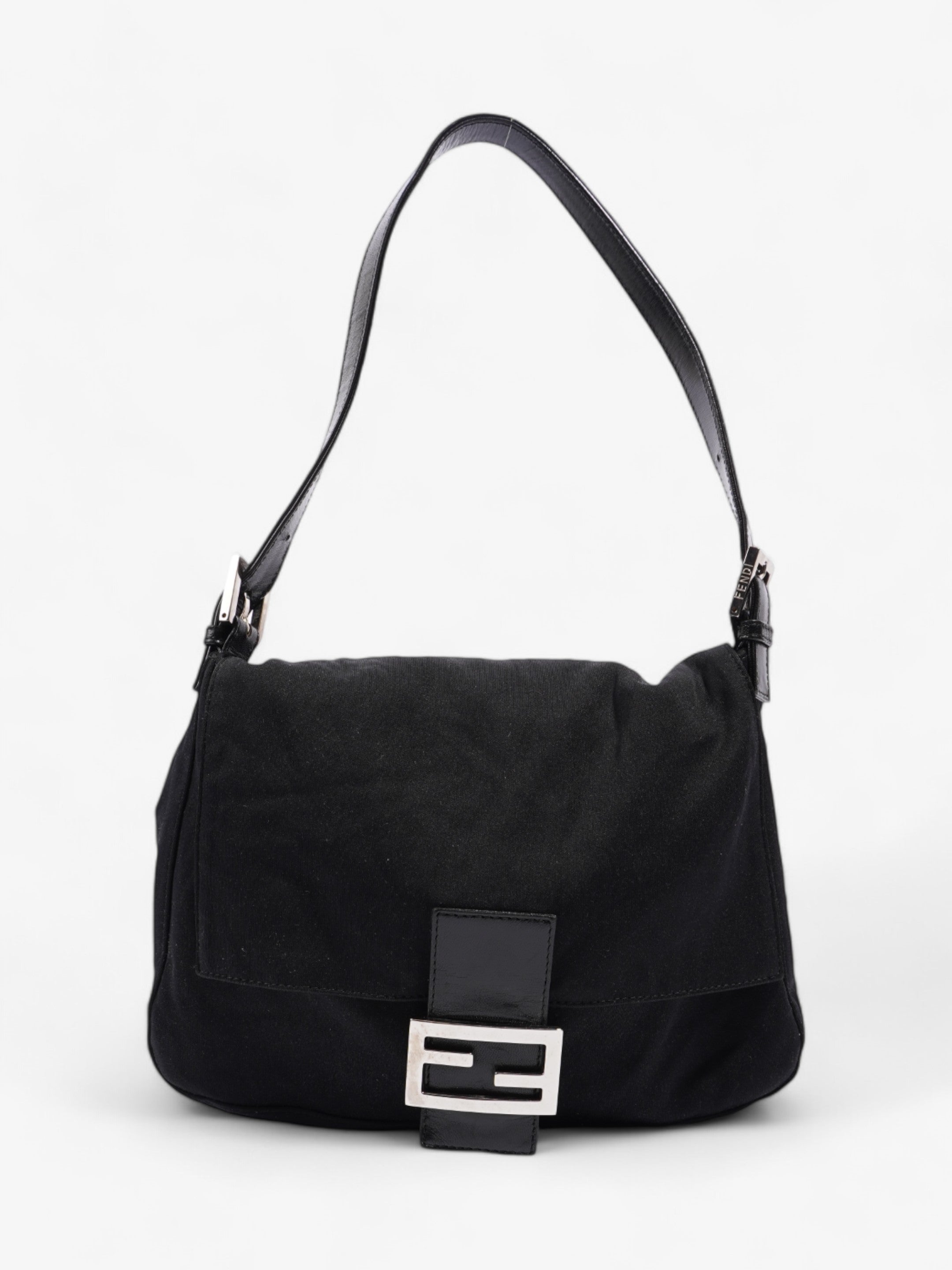Fendi Mamma Baguette Black Canvas