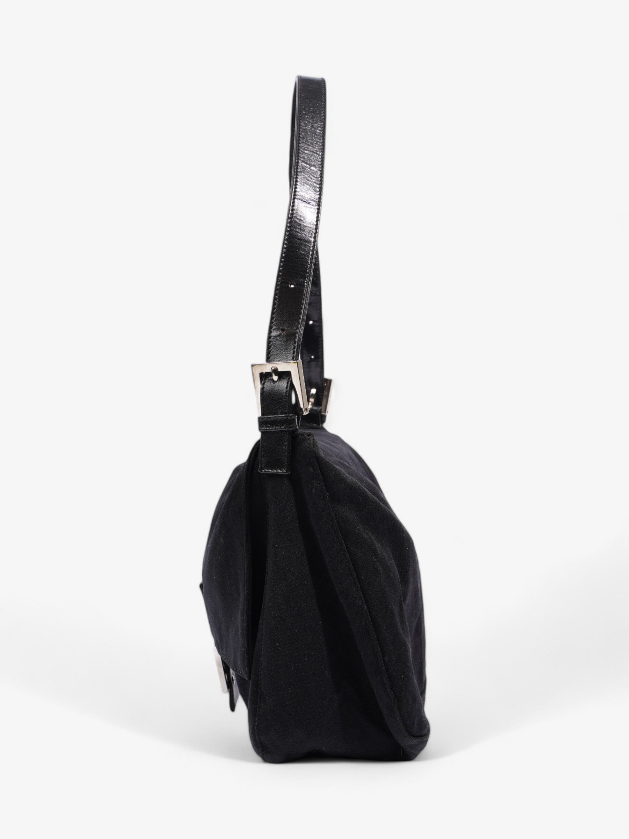 Fendi Mamma Baguette Black Canvas