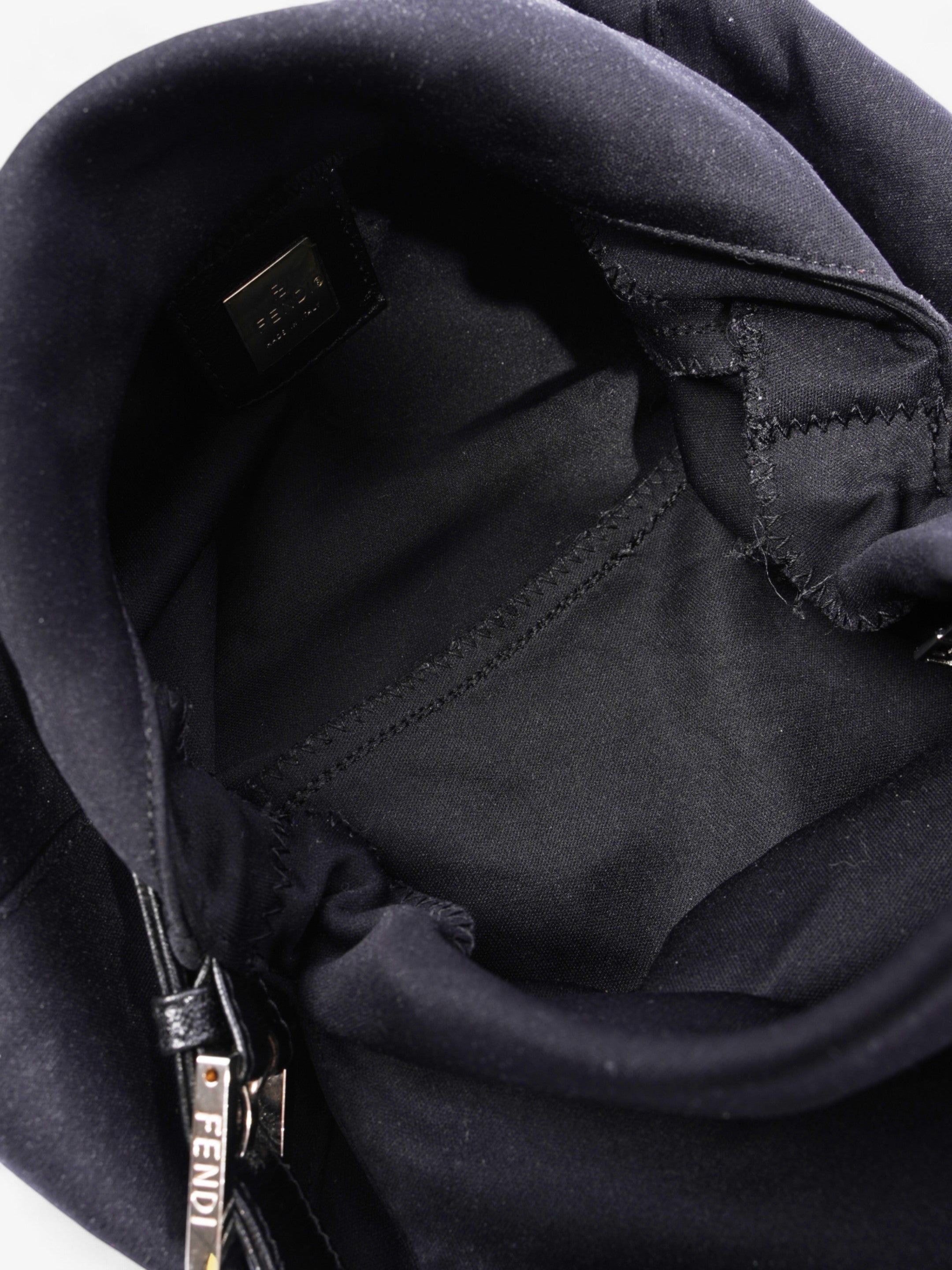 Fendi Mamma Baguette Black Canvas