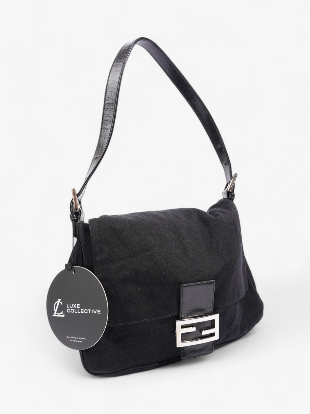 Fendi Mamma Baguette Black Canvas