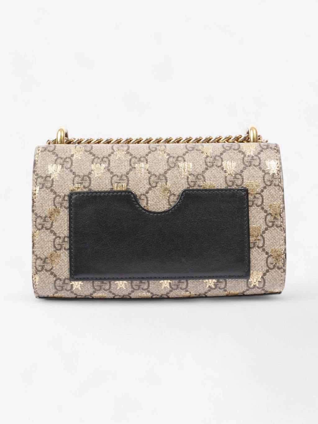 Gucci Padlock Bees GG Supreme / Black / Gold Coated Canvas Small
