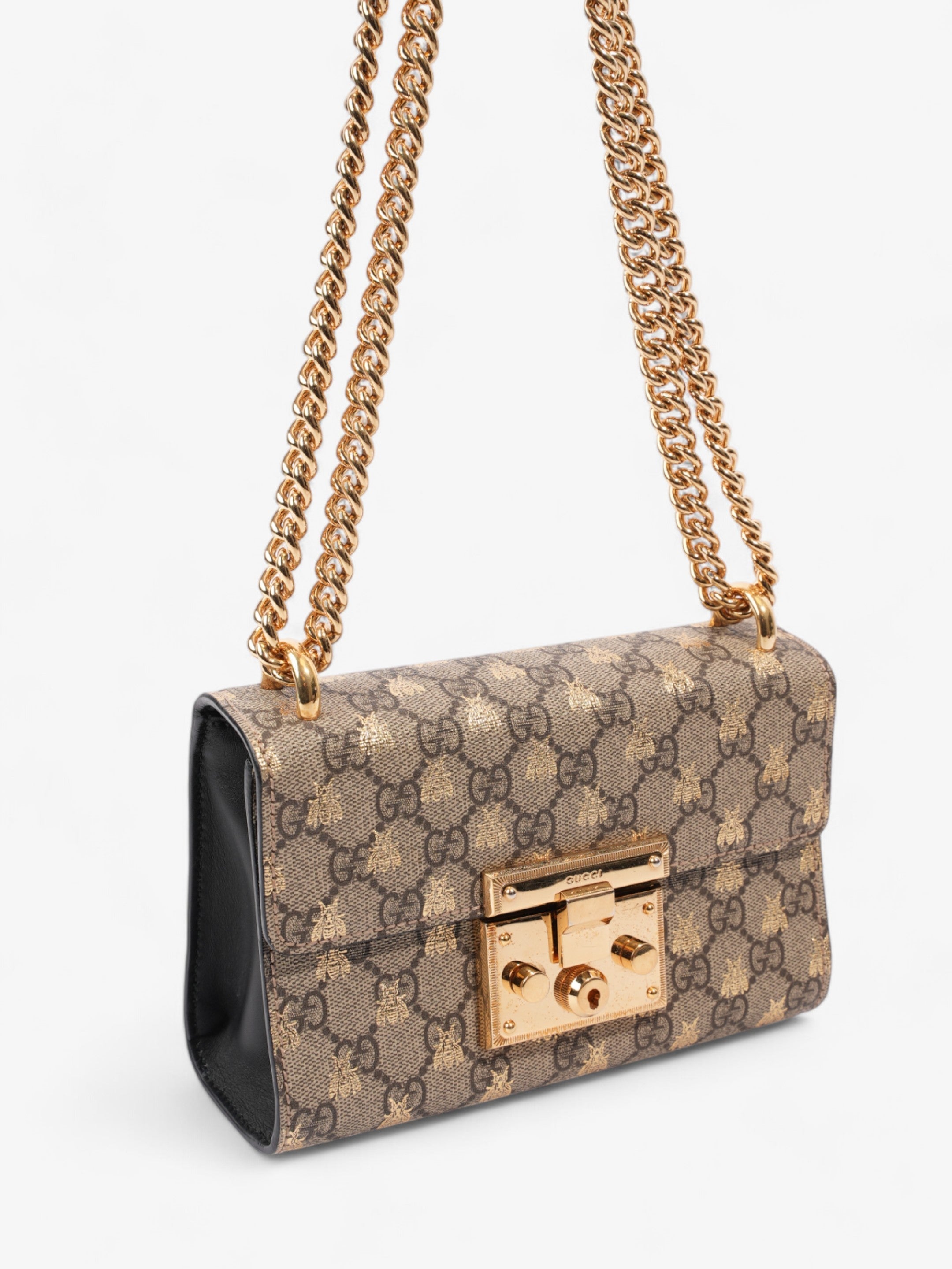 Gucci Padlock Supreme Bee Coated Canvas Small
