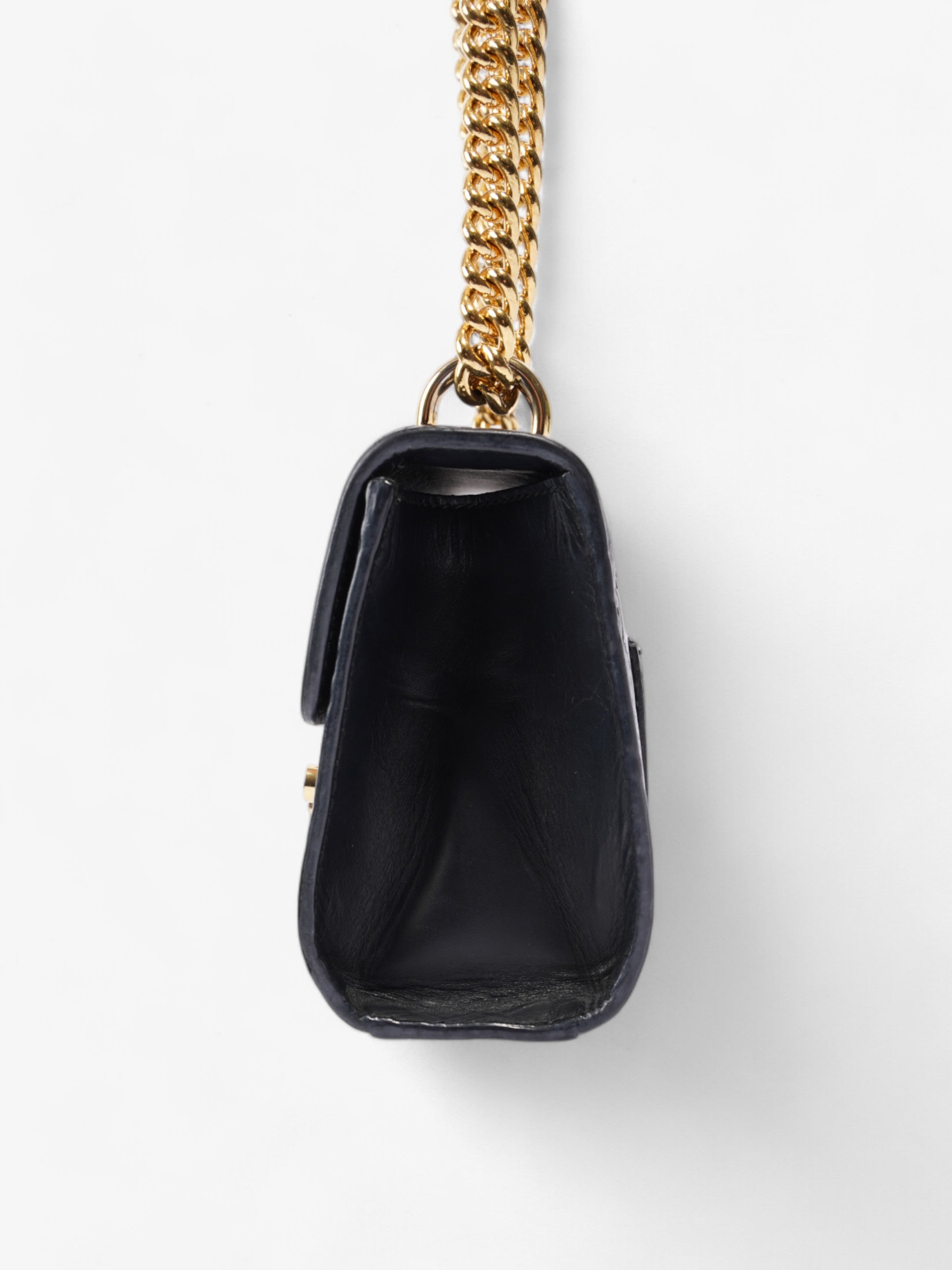 Gucci Padlock GG Black Leather Small