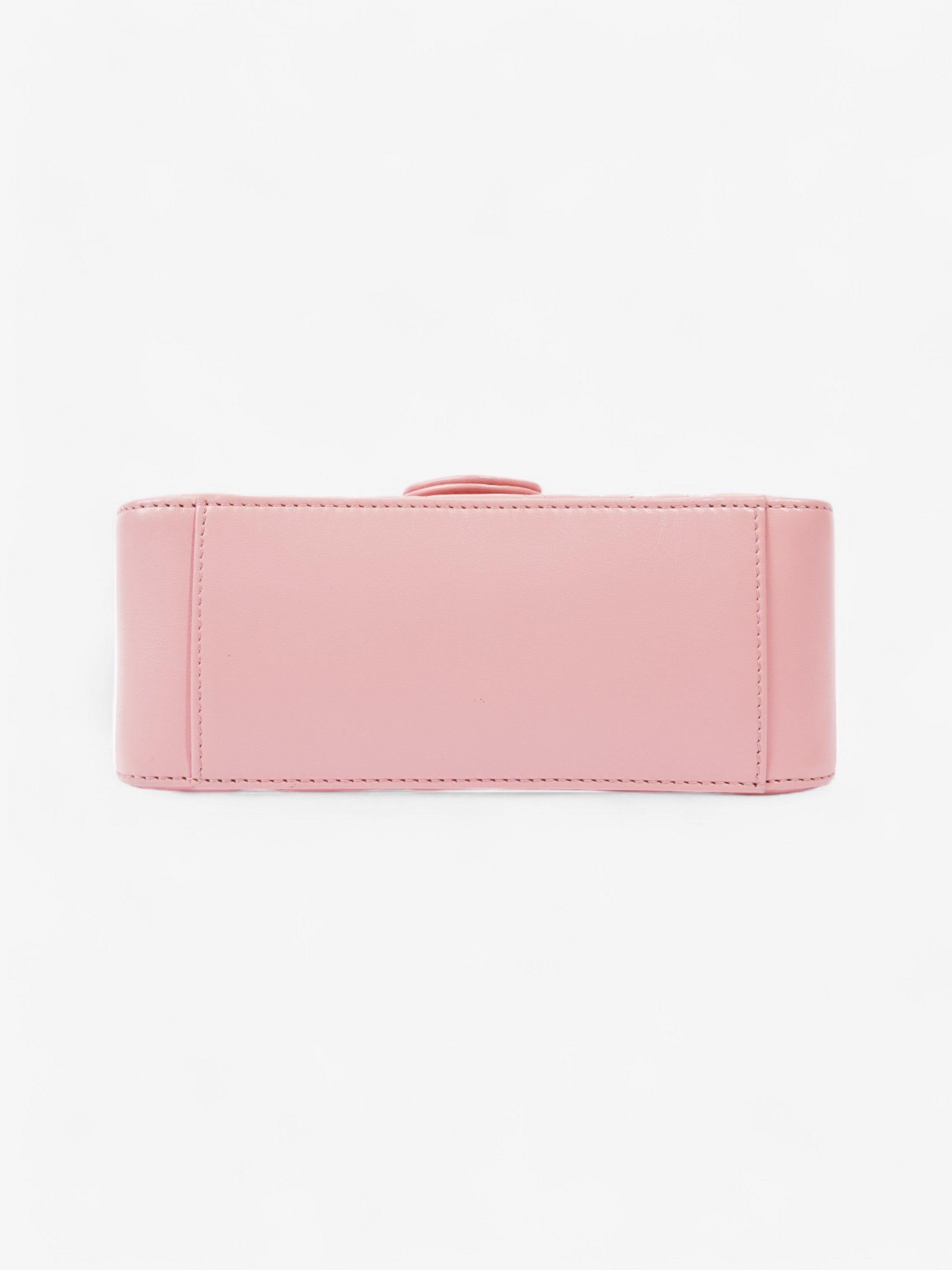 Gucci GG Marmont Top Handle Bag Pink Matelasse Leather Mini