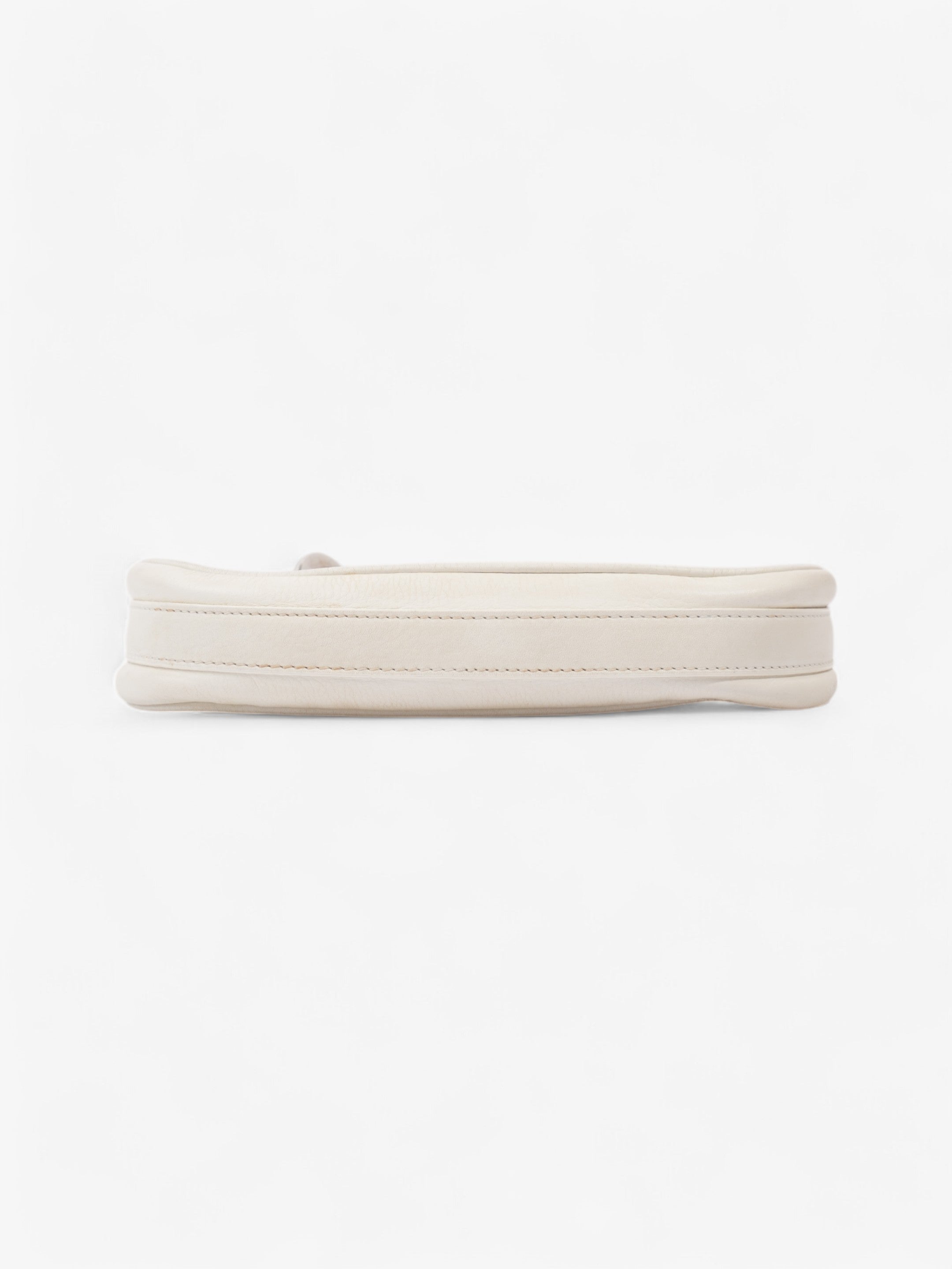 Christian Dior Charms Shoulder Bag White Leather