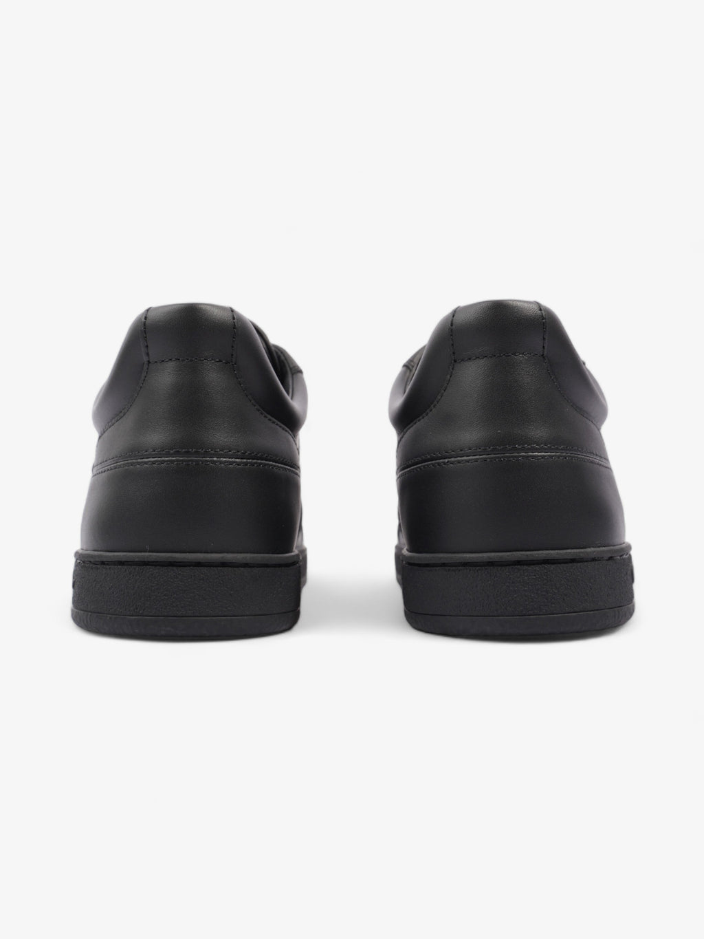 Christian Dior CD Low Top Sneakers Black / White Leather EU 38 UK 5
