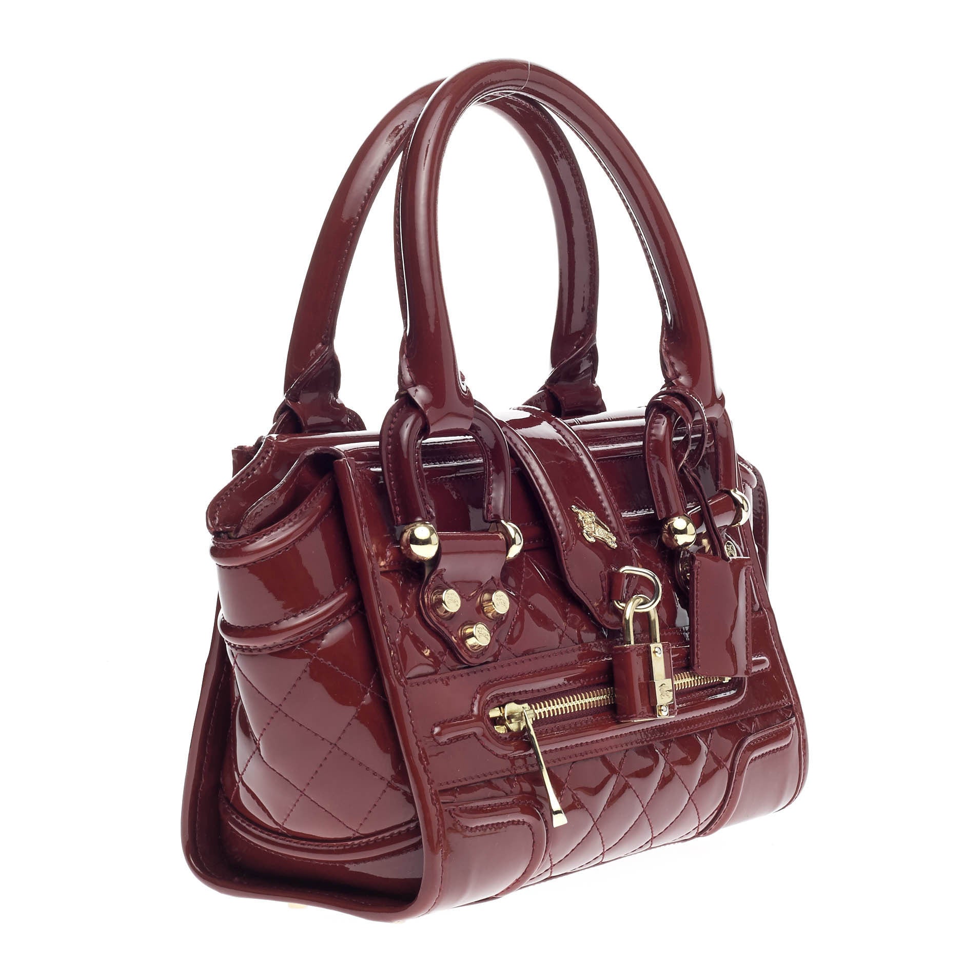 Manor Bag Quilted Patent Mini