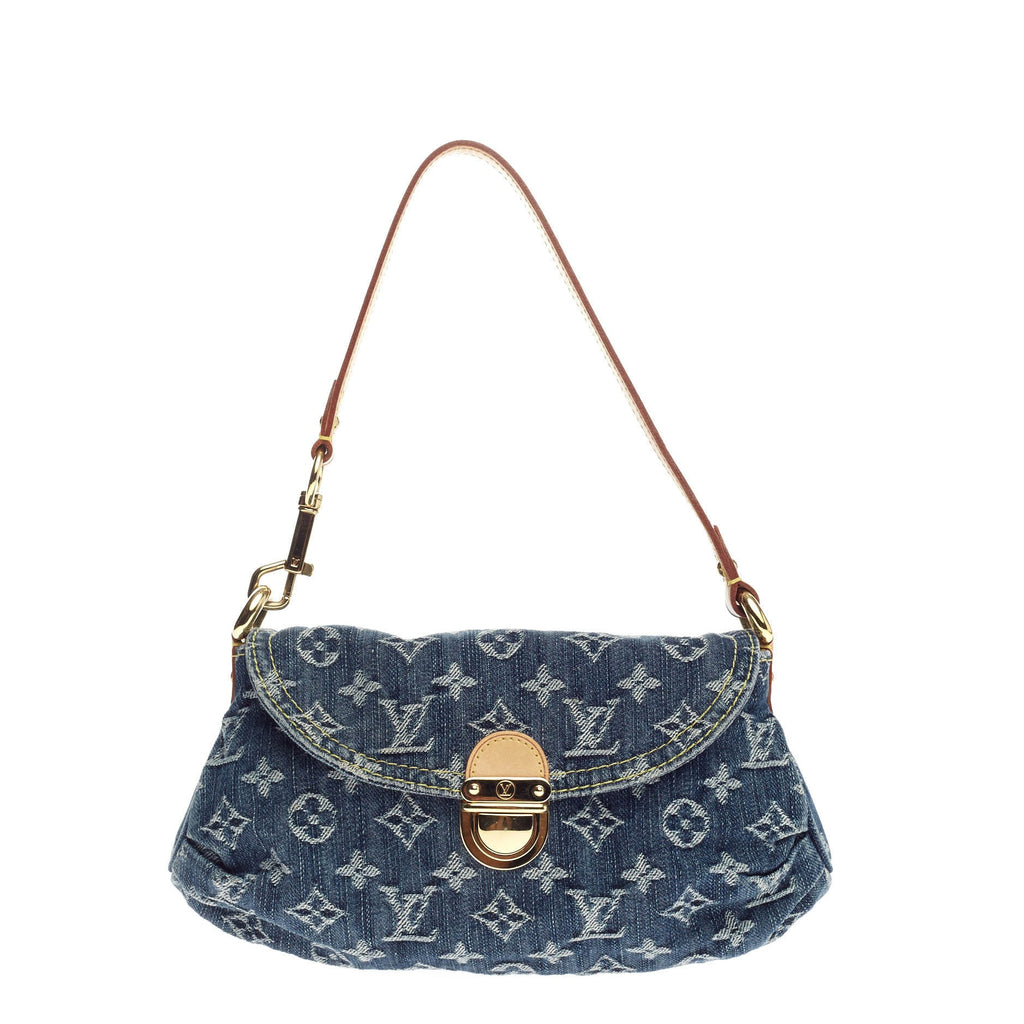 Pleaty Handbag Denim Mini