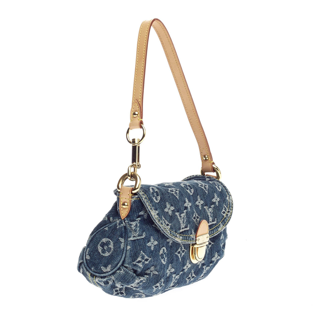Pleaty Handbag Denim Mini