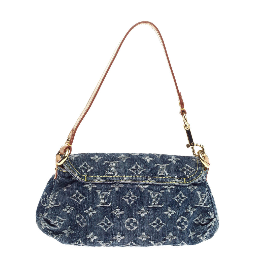 Pleaty Handbag Denim Mini
