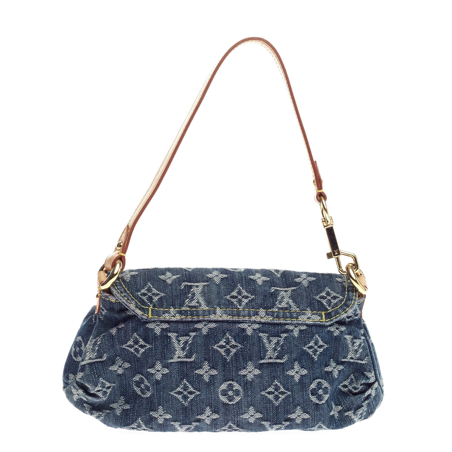 Pleaty Handbag Denim Mini