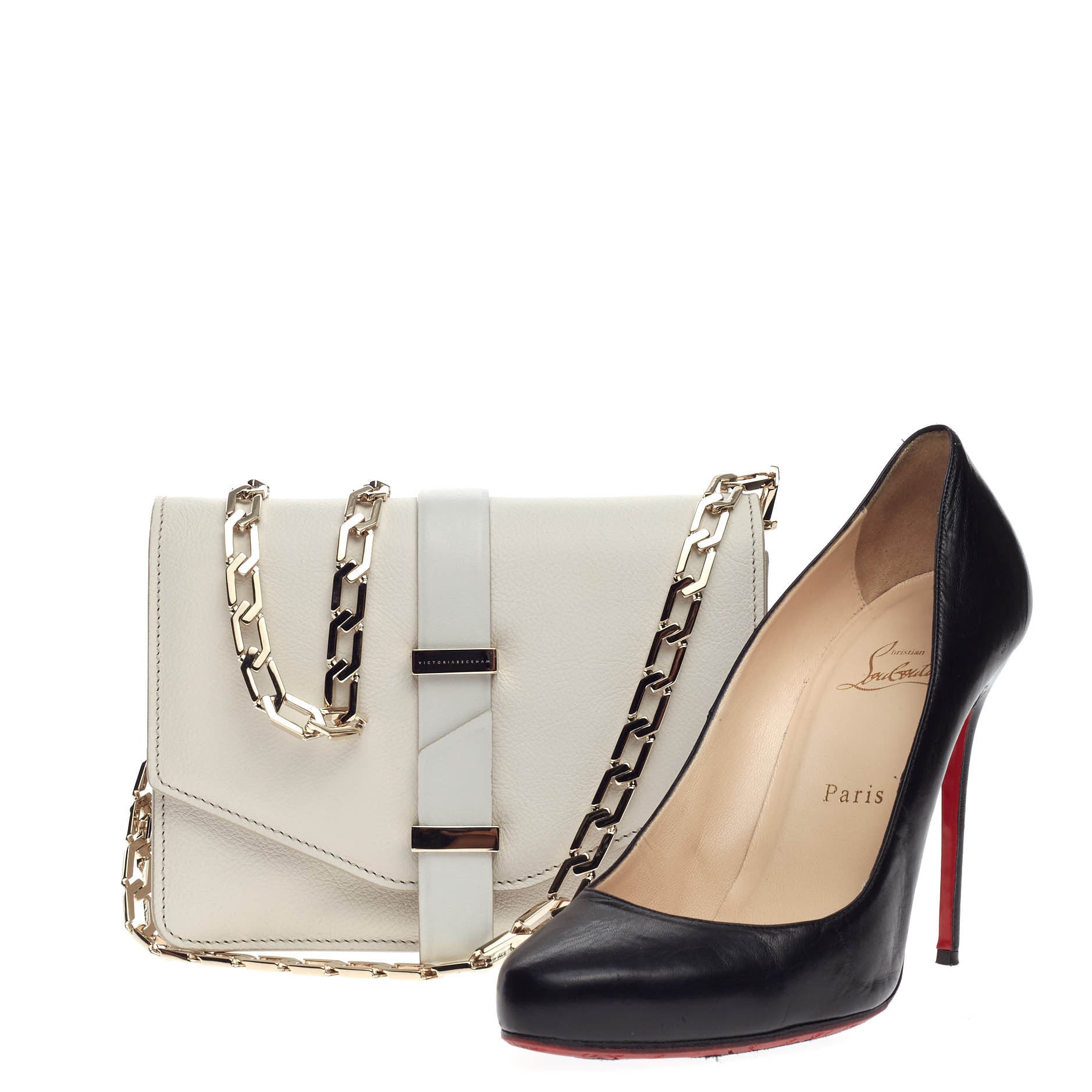 Chain Flap Crossbody Bag Leather Mini