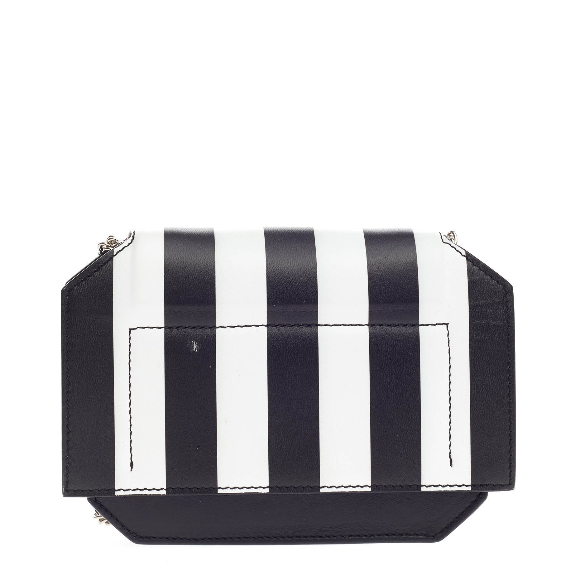 Bow Cut Chain Crossbody Bag Leather Mini