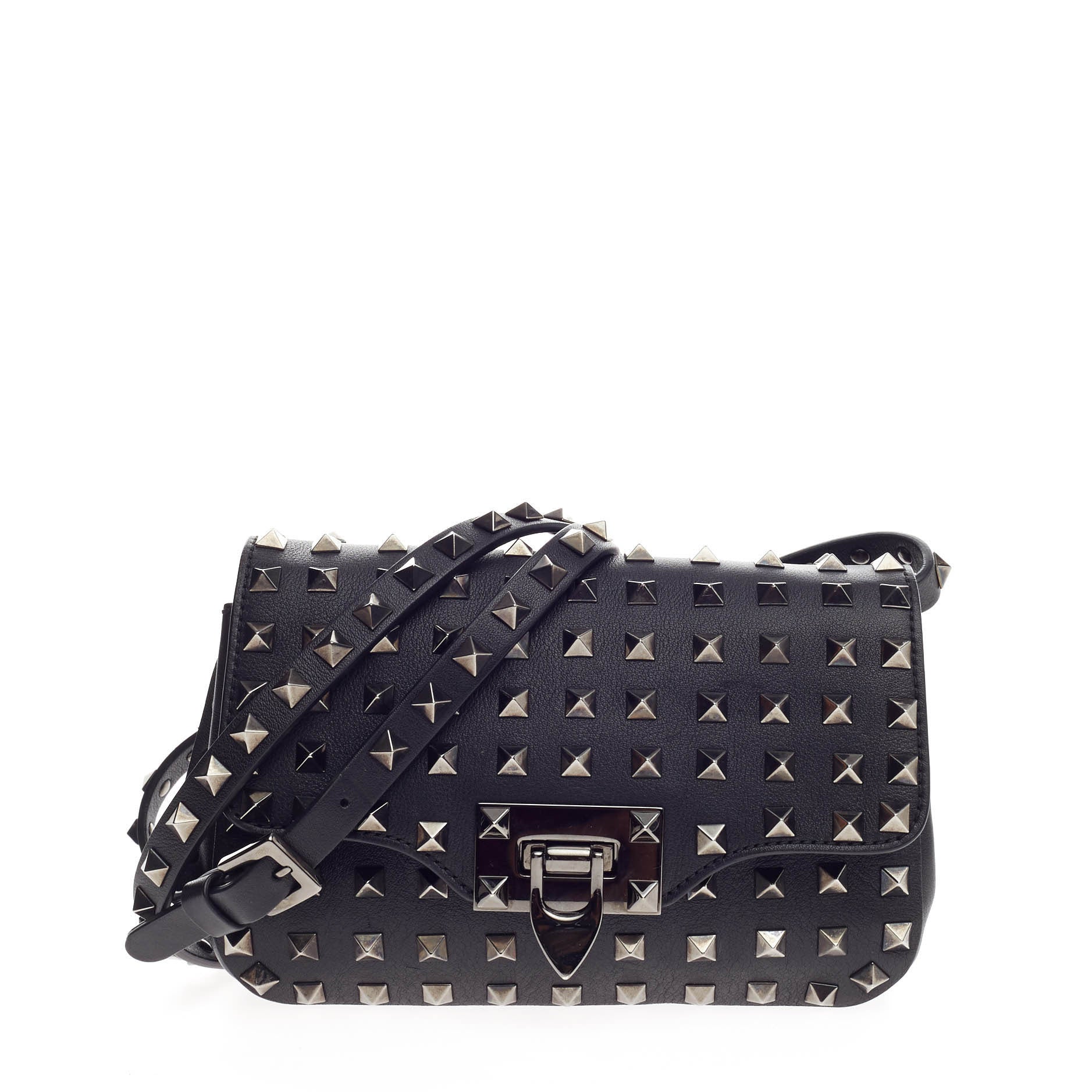 Rockstud Crossbody Bag Full Studded Leather Mini