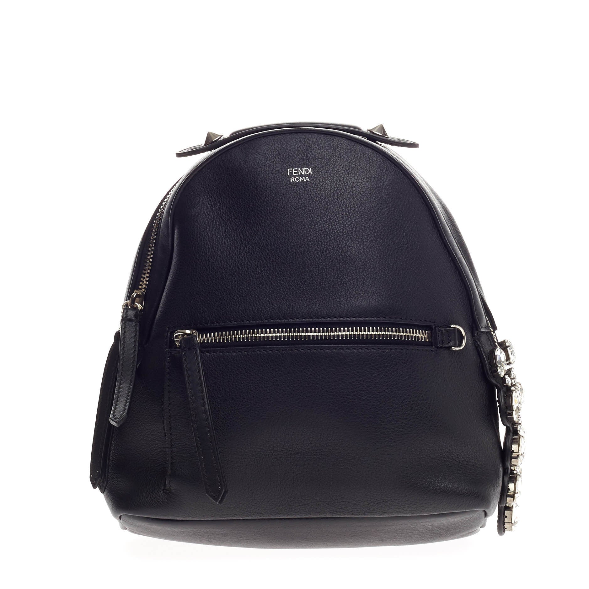 By The Way Backpack Leather with Crystals Mini