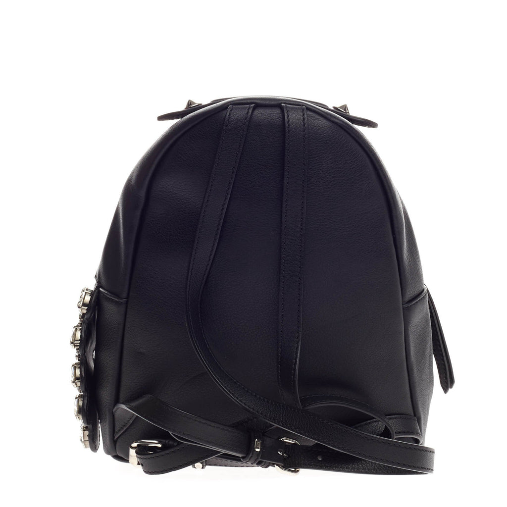 By The Way Backpack Leather with Crystals Mini