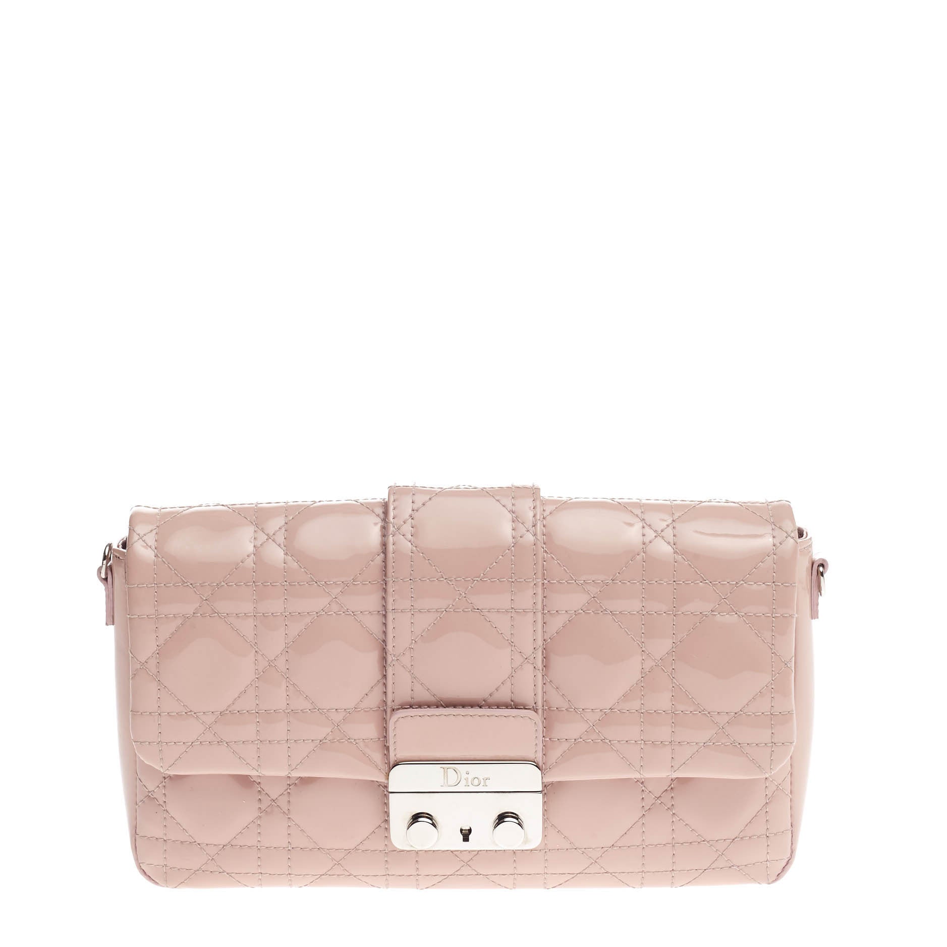 New Lock Pouch Cannage Quilt Patent Mini