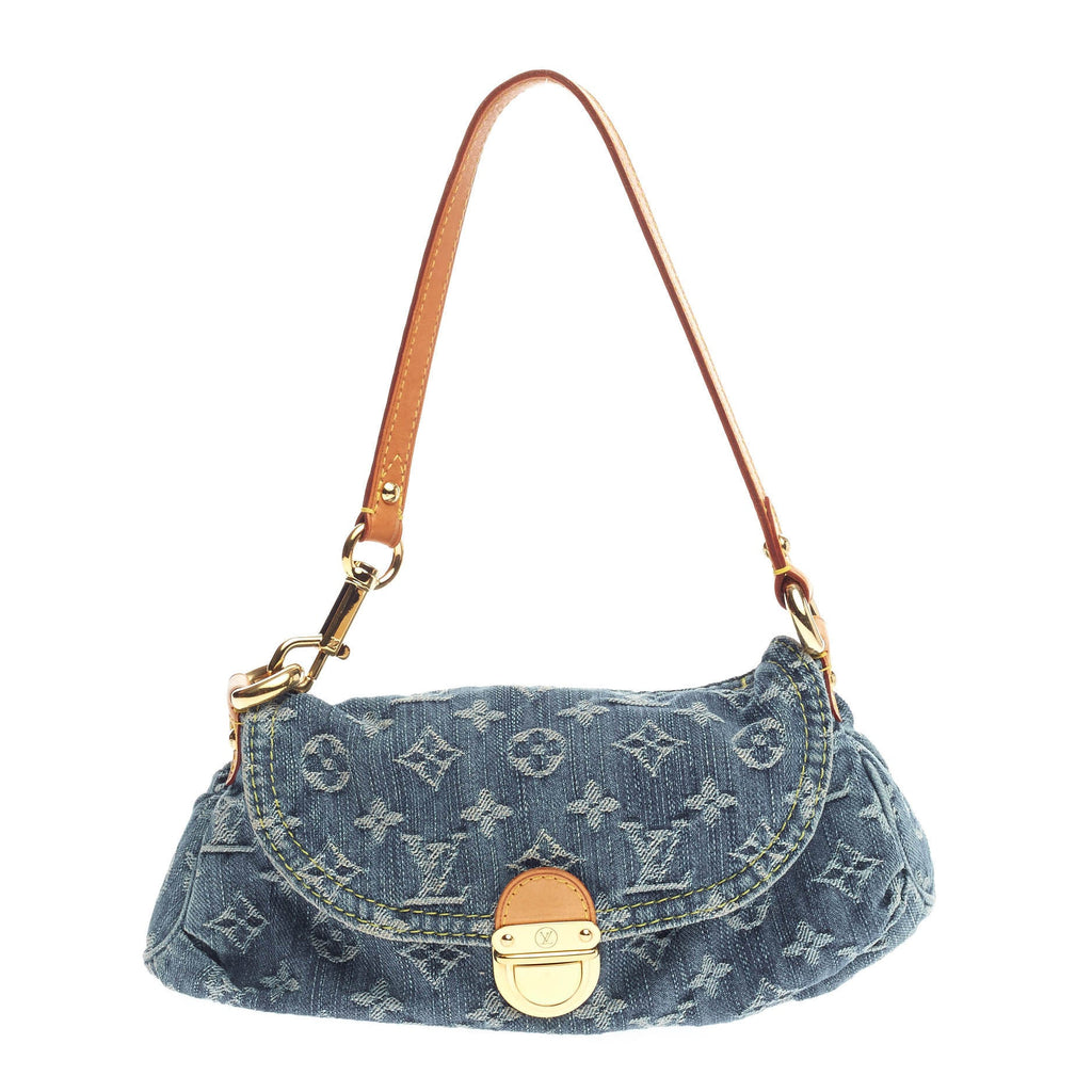 Pleaty Handbag Denim Mini