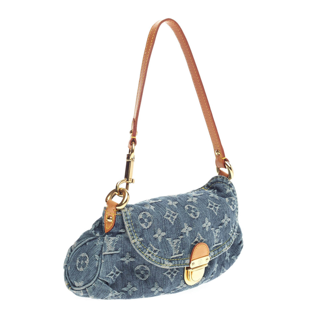 Pleaty Handbag Denim Mini