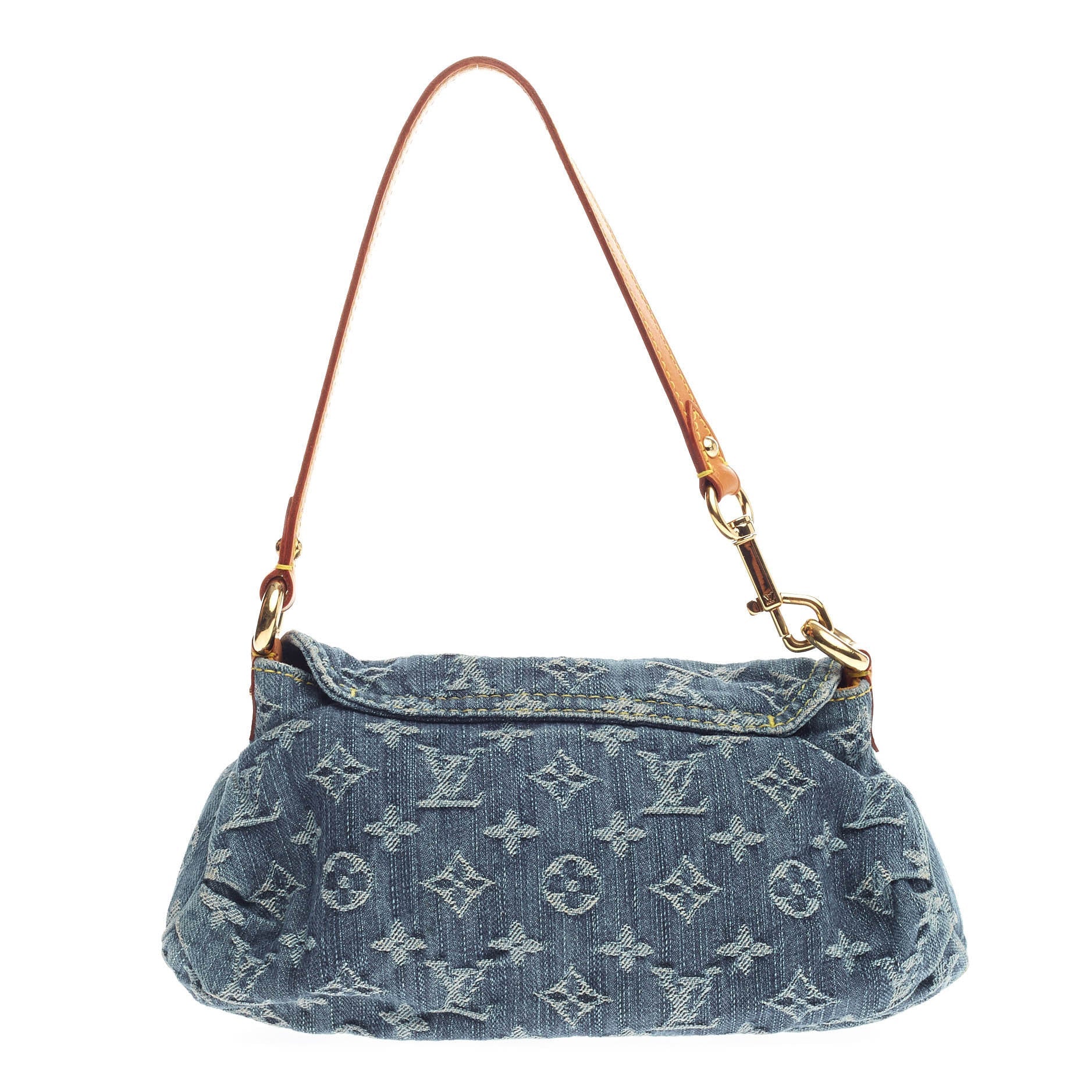 Pleaty Handbag Denim Mini