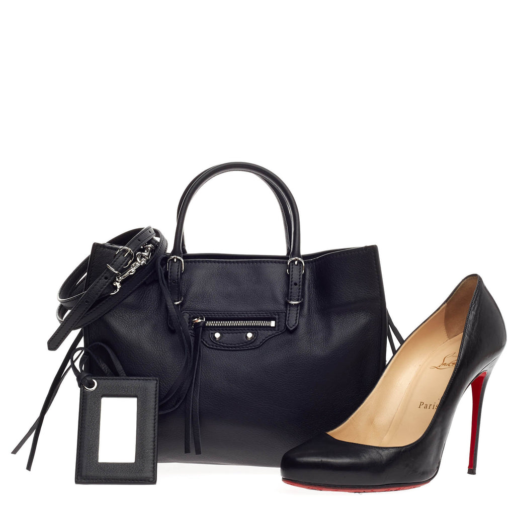 Papier A4 Zip Around Classic Studs Handbag Leather Mini