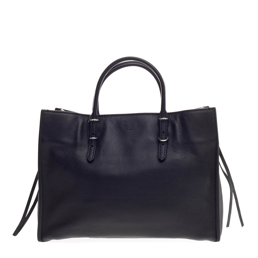 Papier A4 Zip Around Classic Studs Handbag Leather Mini