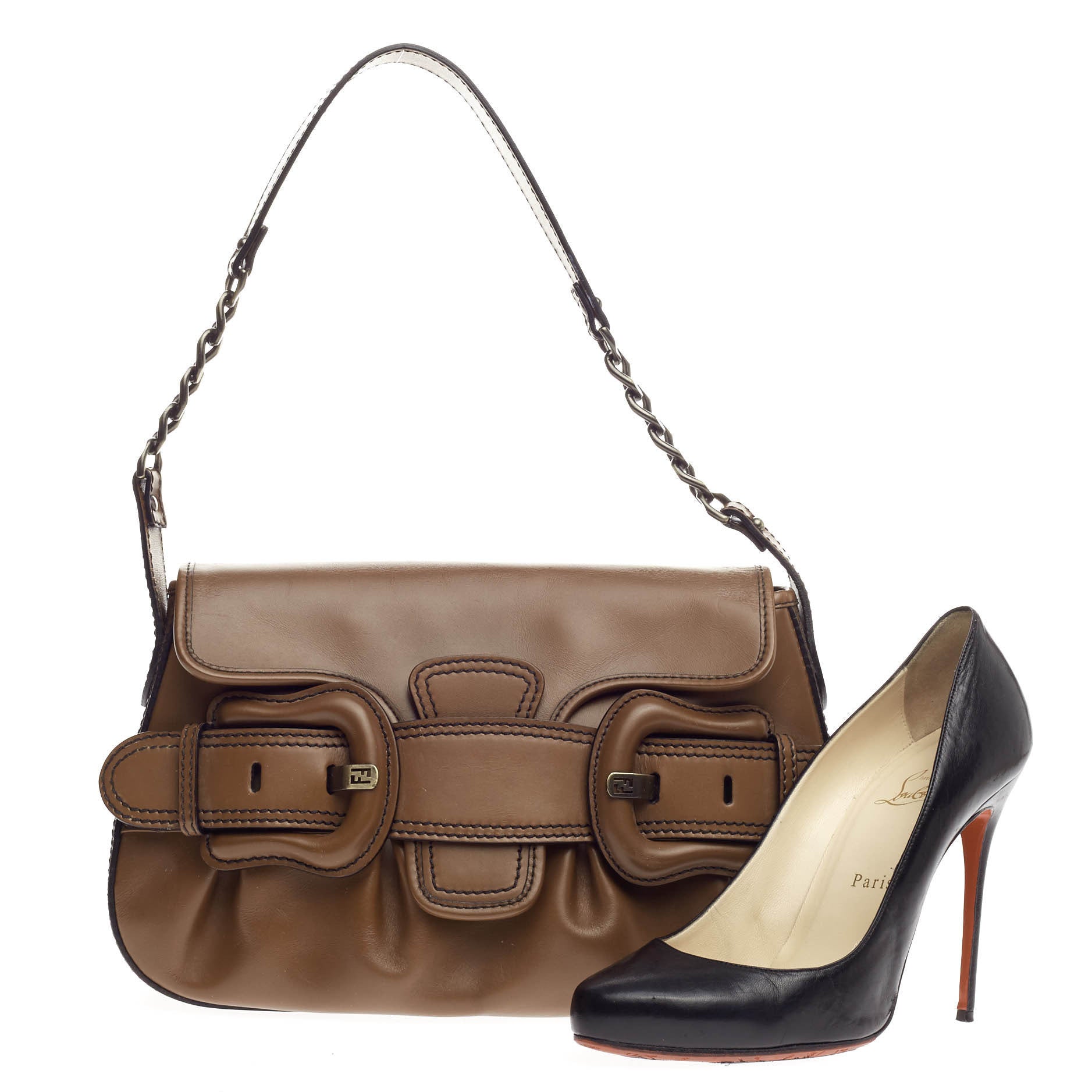 B Bis Flap Bag Leather Mini