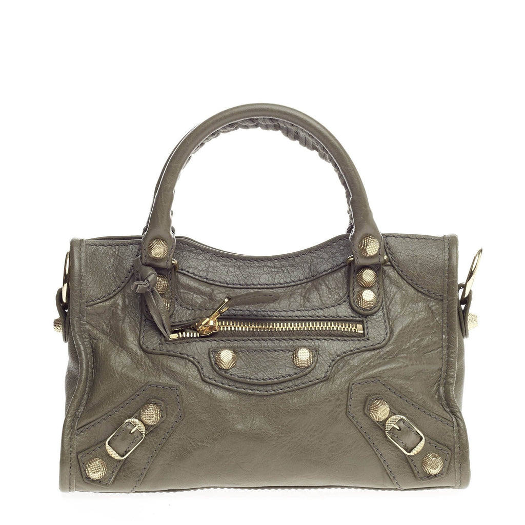 City Giant Studs Handbag Leather Mini