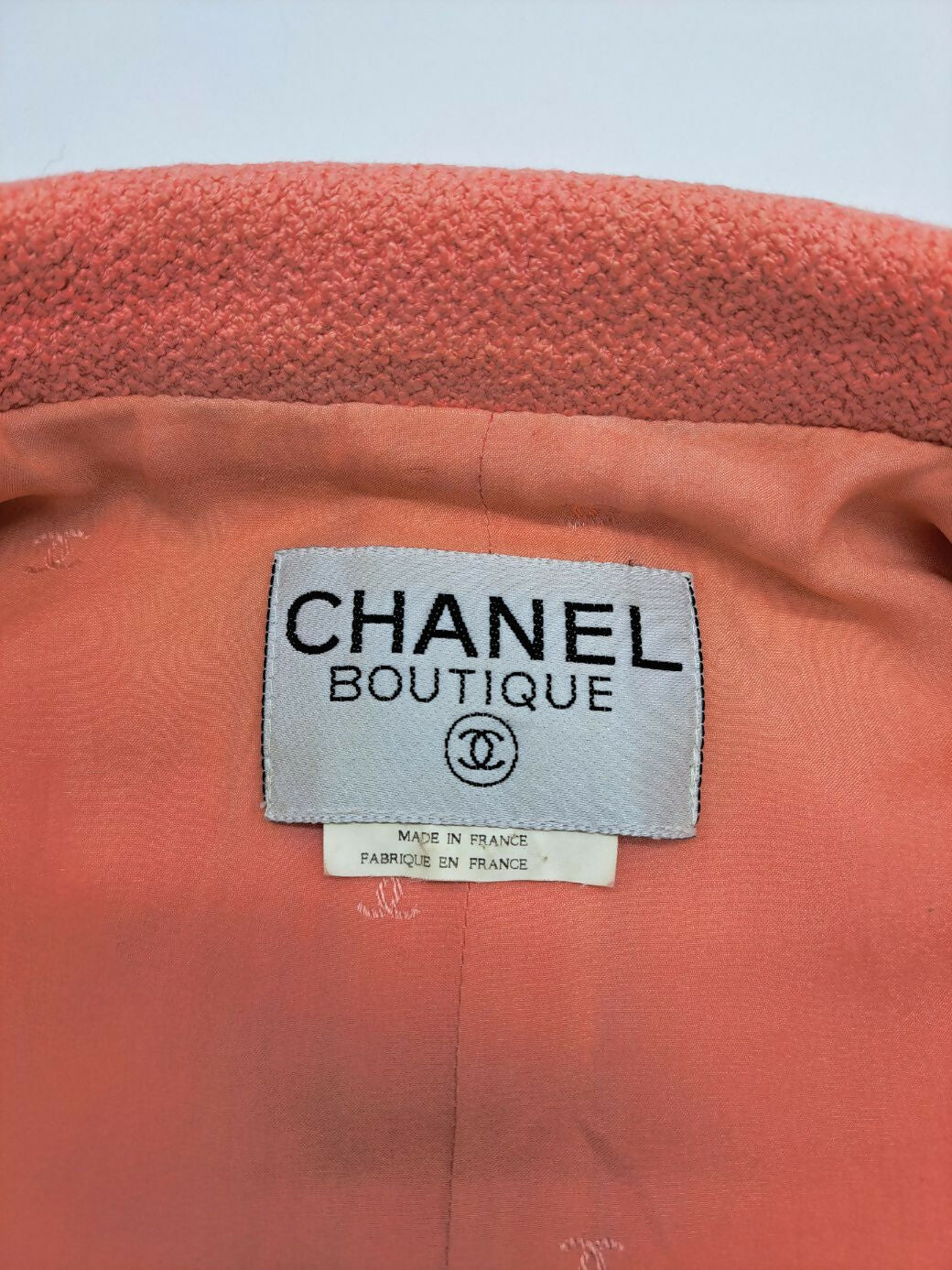 Chanel Vintage 95P Pink Cropped Jacket