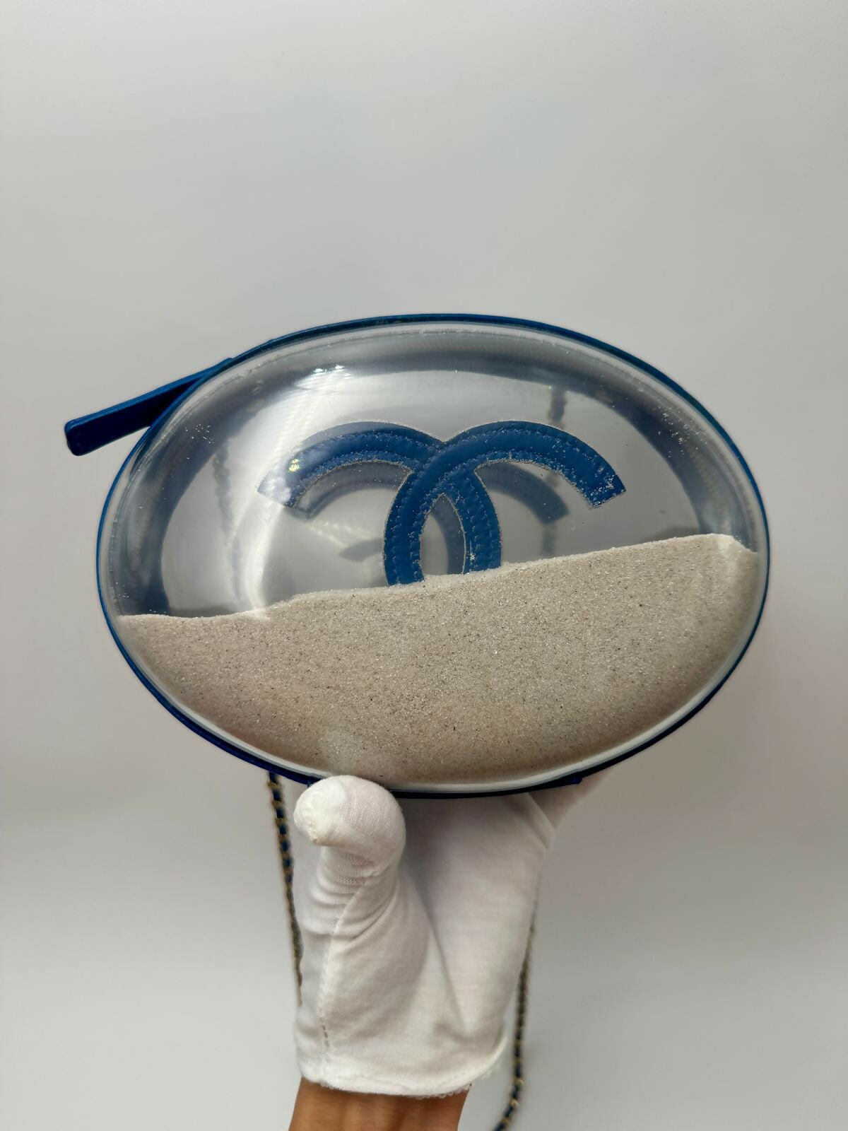 Chanel limited Edition PVC Sand Sphere Clutch Bag
