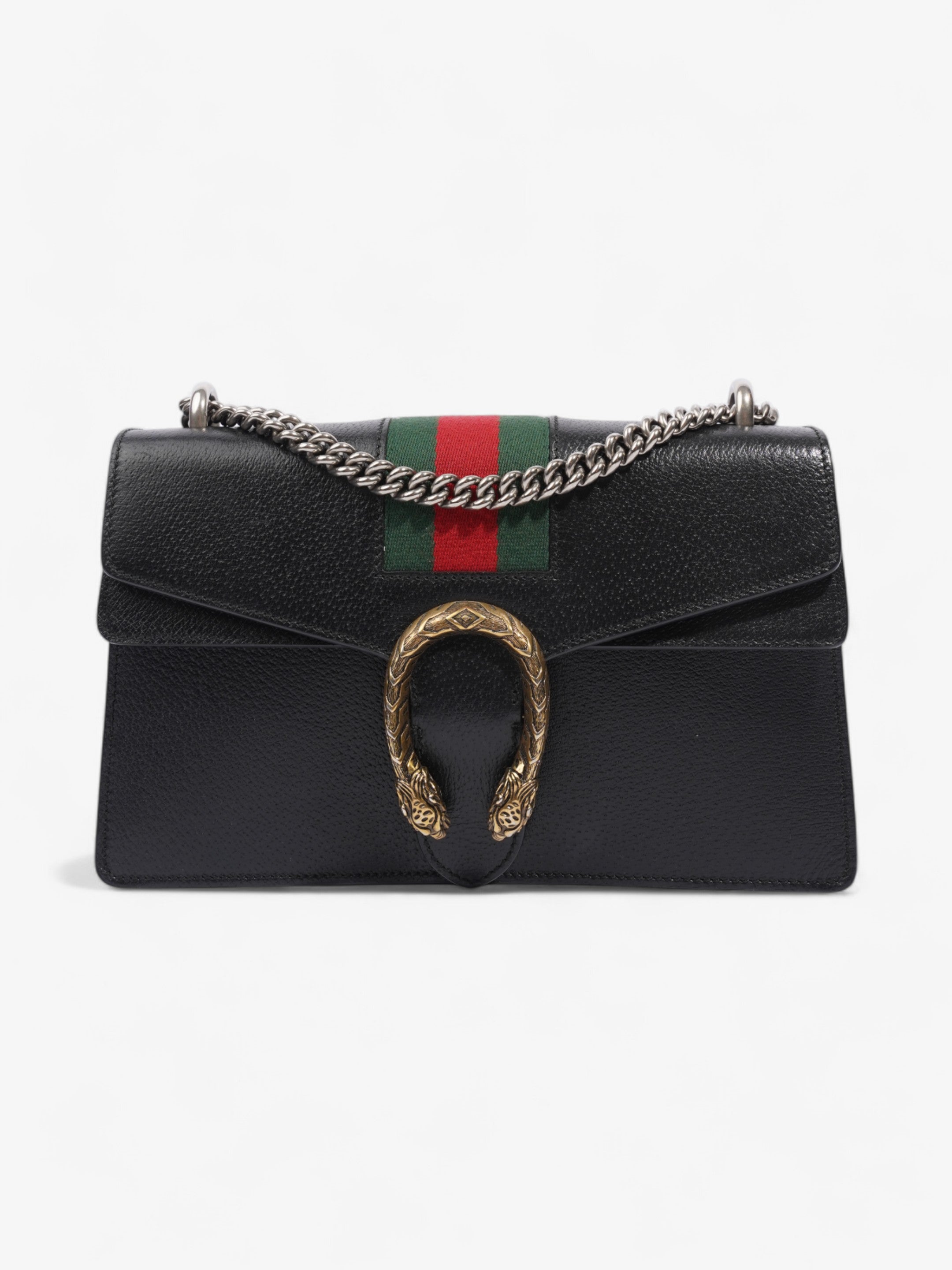 Gucci Dionysus Black / Red / Green Leather Small