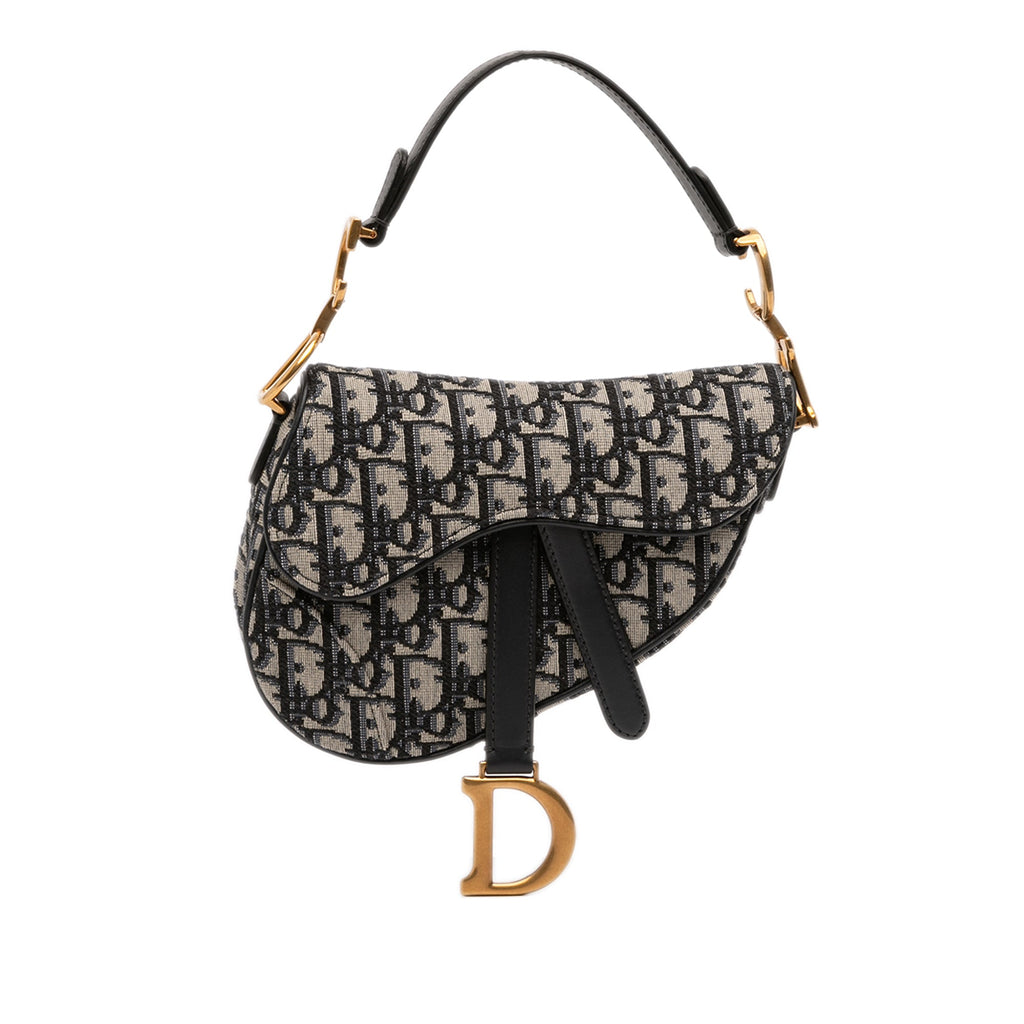 Saddle Handbag Oblique Canvas Mini