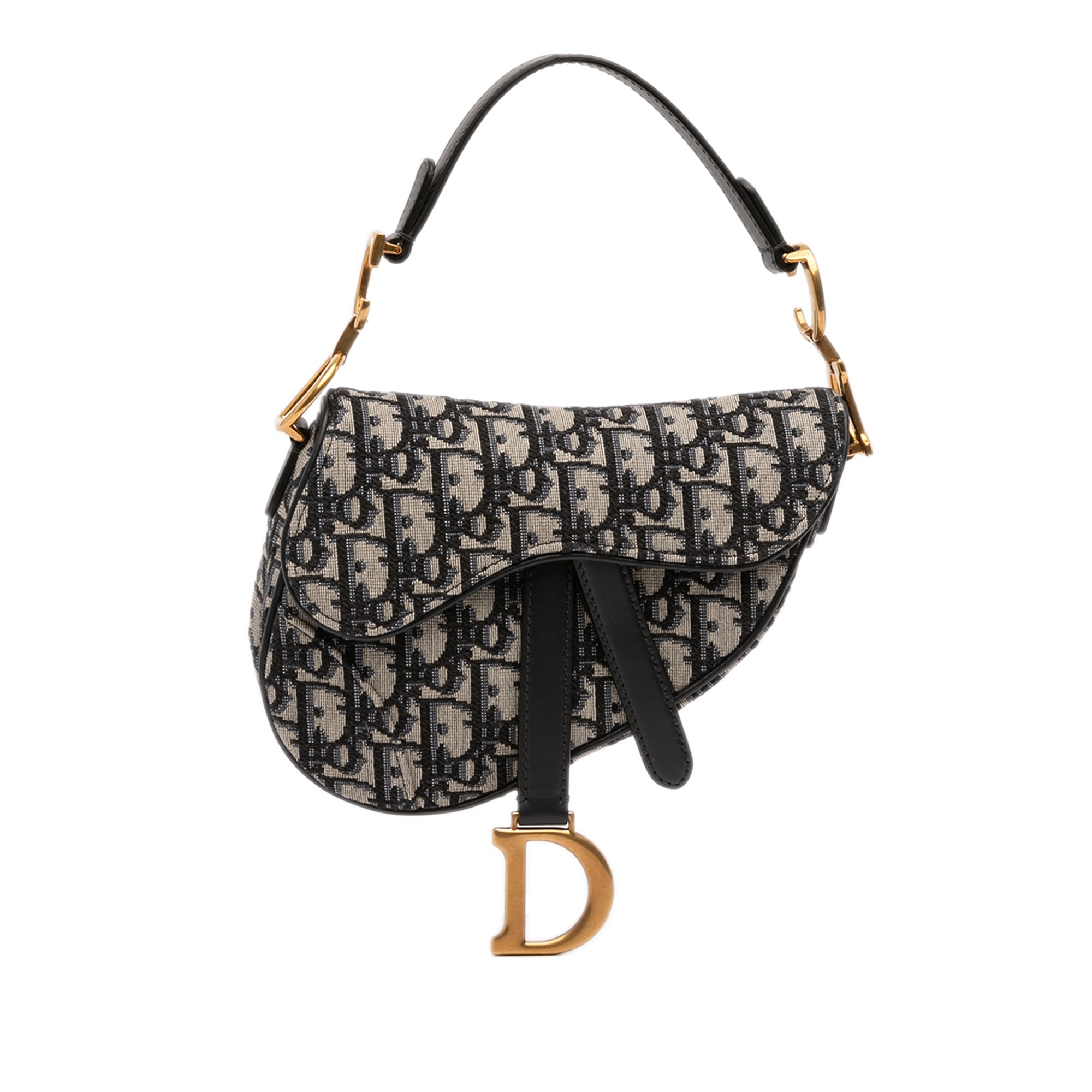 Saddle Handbag Oblique Canvas Mini