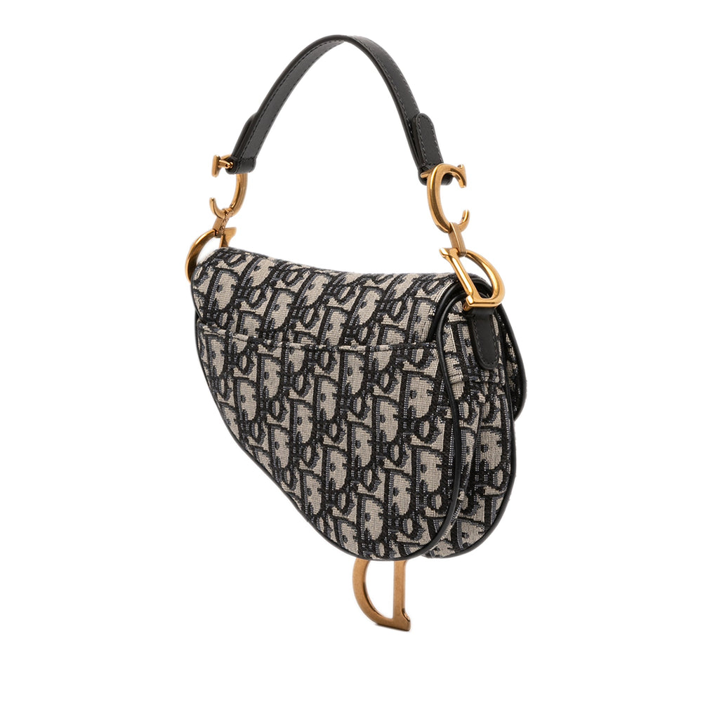 Saddle Handbag Oblique Canvas Mini