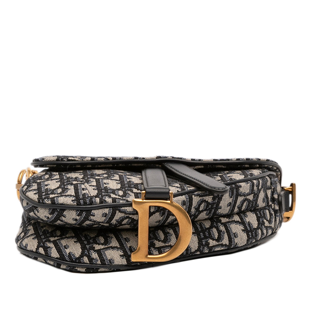 Saddle Handbag Oblique Canvas Mini