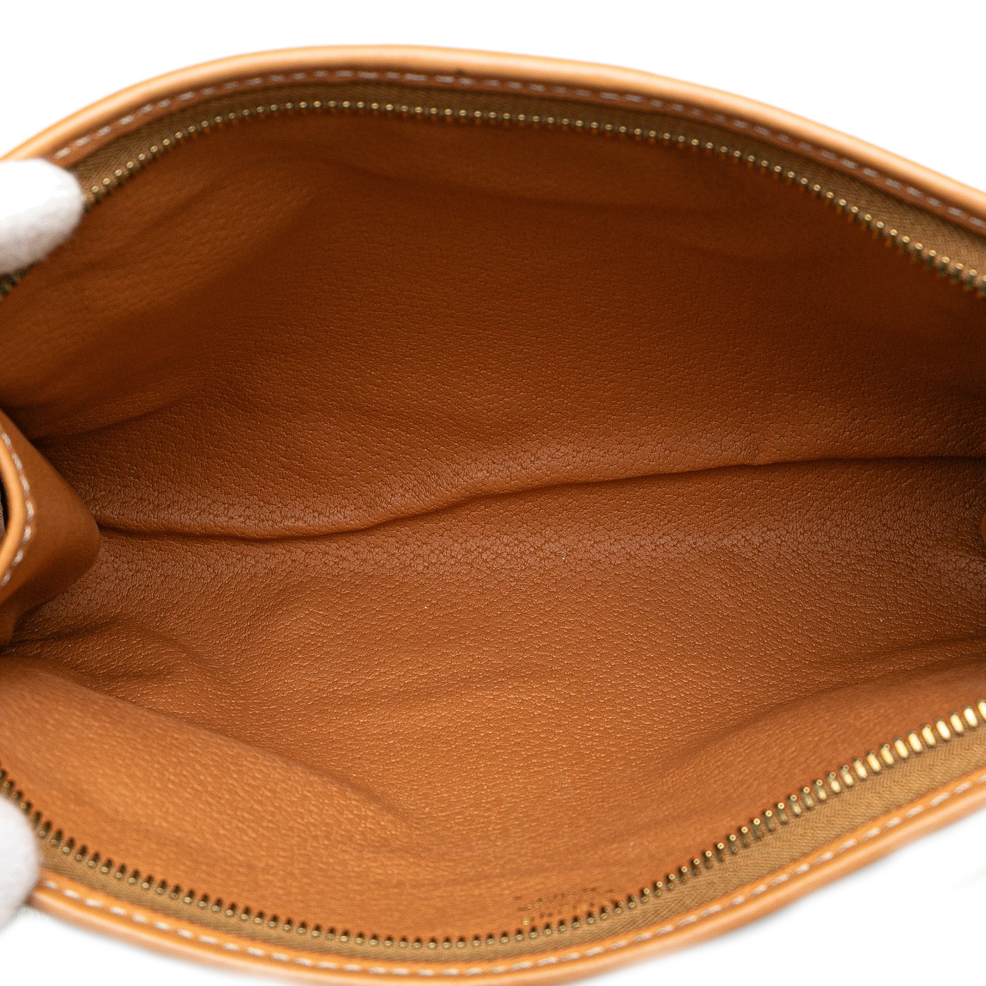 Vintage Saddle Flap Shoulder Bag Macadam Coated Canvas Small