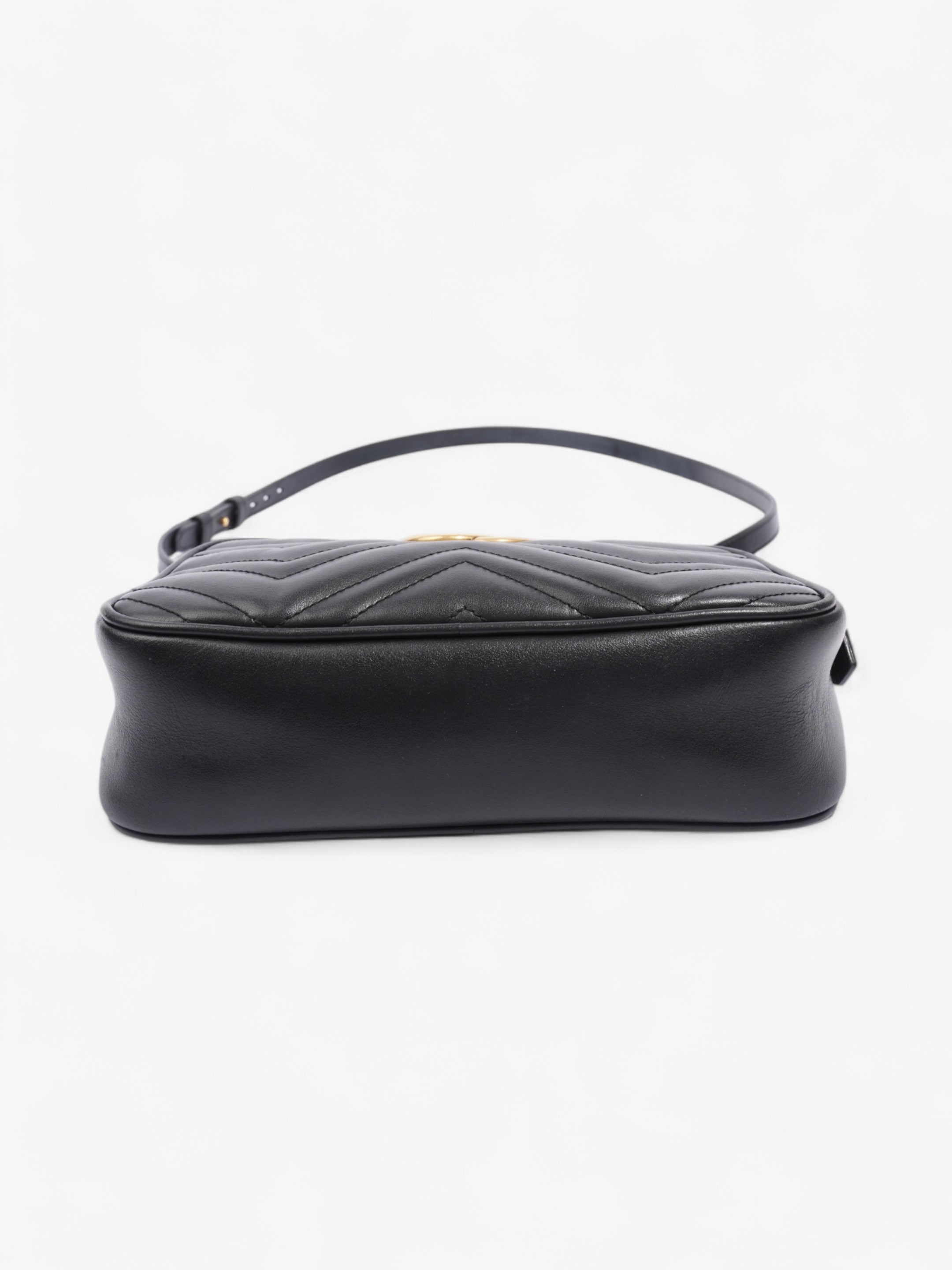 Gucci GG Marmont Black Matelasse Leather Small