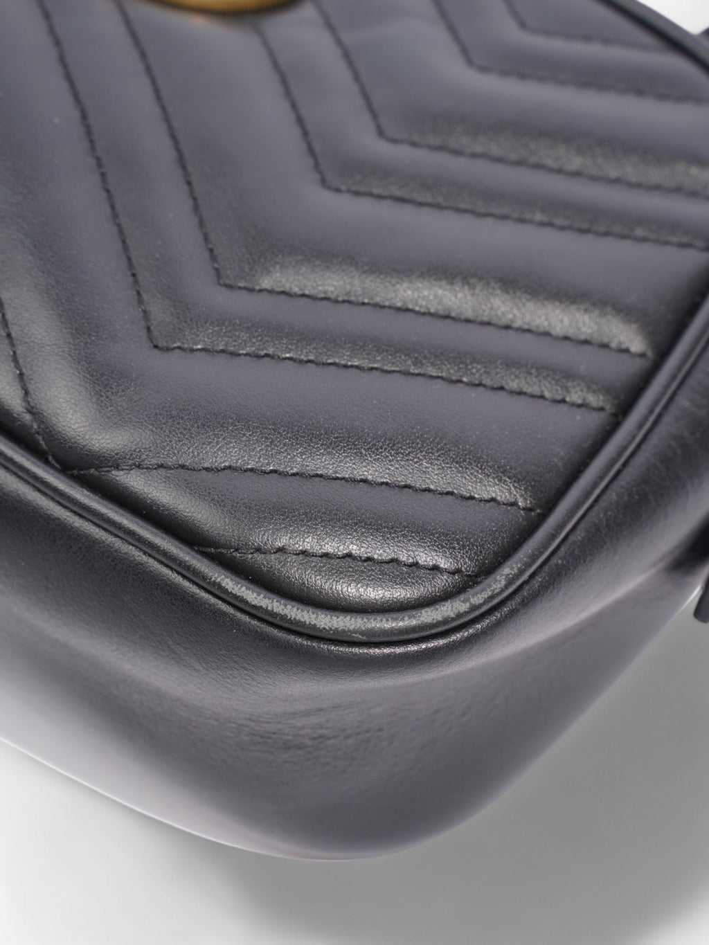 Gucci GG Marmont Black Matelasse Leather Small