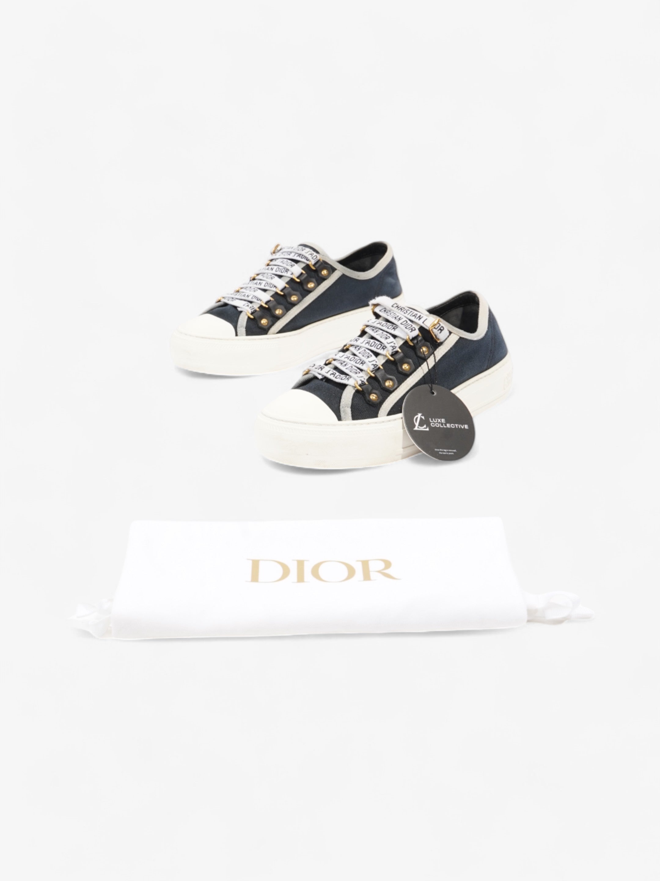 Christian Dior Walk'n'Dior Sneaker Navy / White Canvas EU 37 UK 4