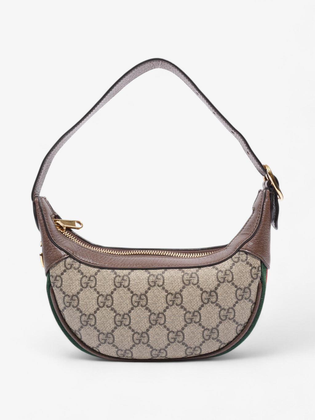Gucci Ophidia GG Supreme / Brown / Green Canvas Mini