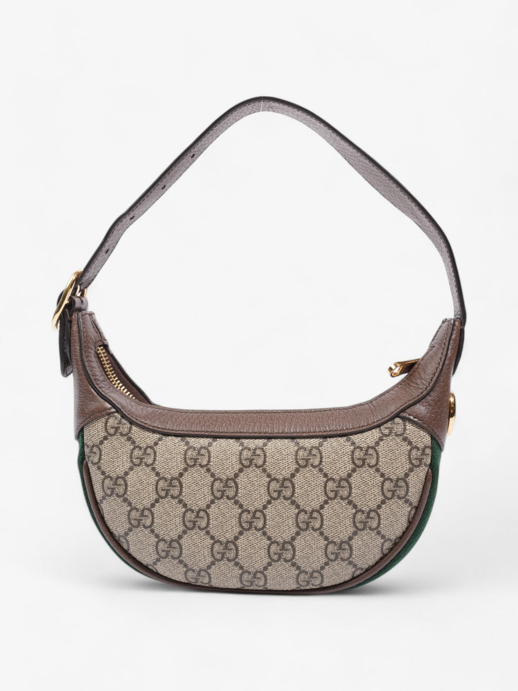 Gucci Ophidia GG Supreme / Brown / Green Canvas Mini