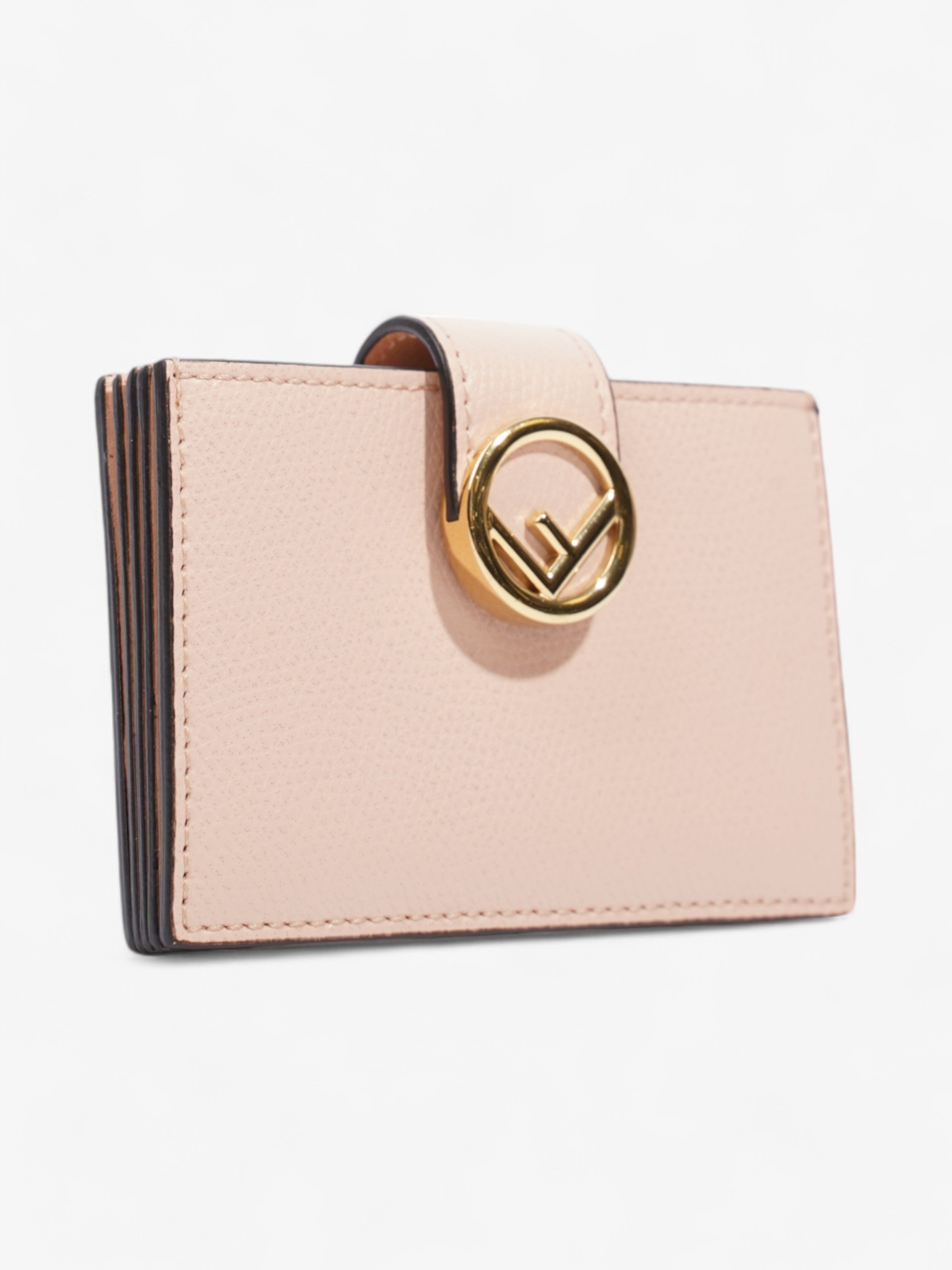 Fendi F is Fendi  Holder Light Pink / Gold Leather