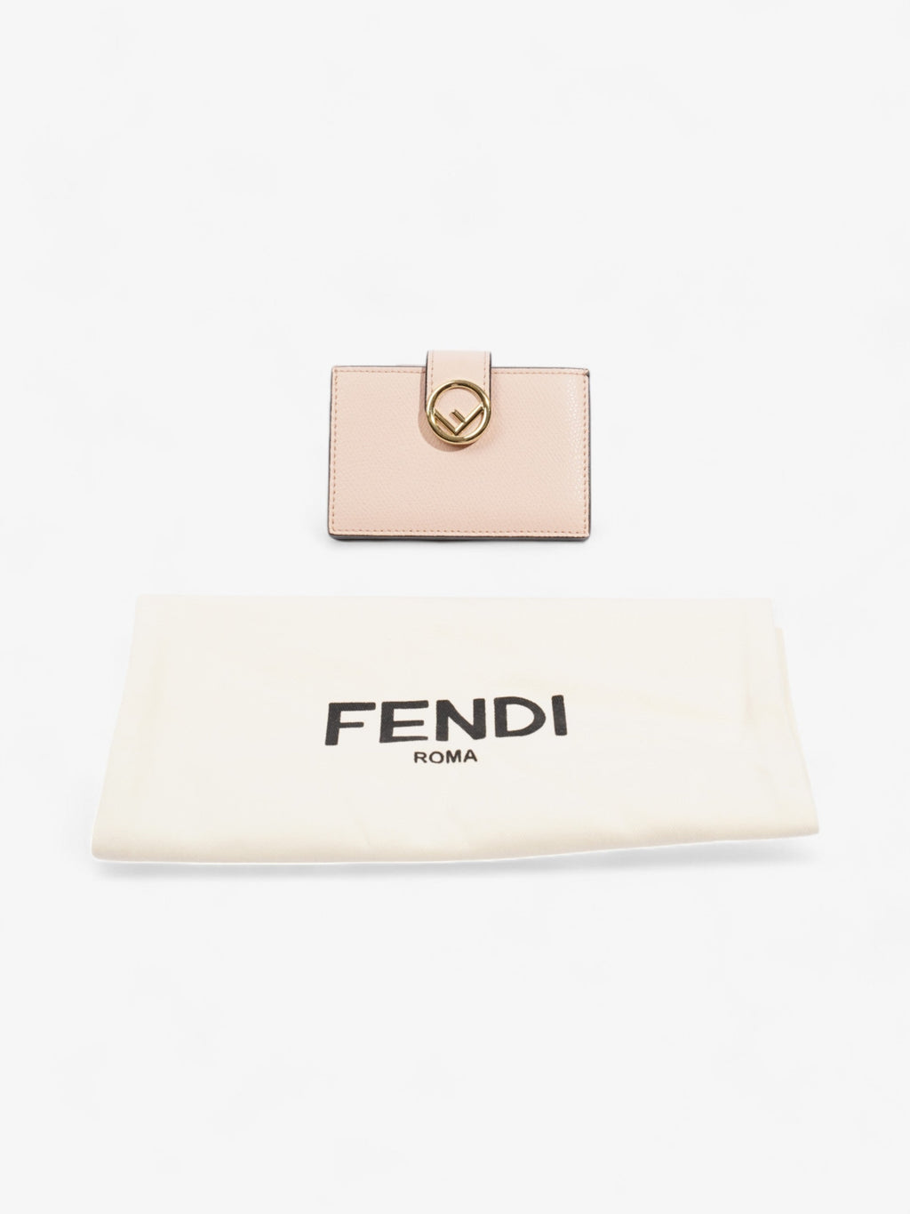 Fendi F is Fendi  Holder Light Pink / Gold Leather